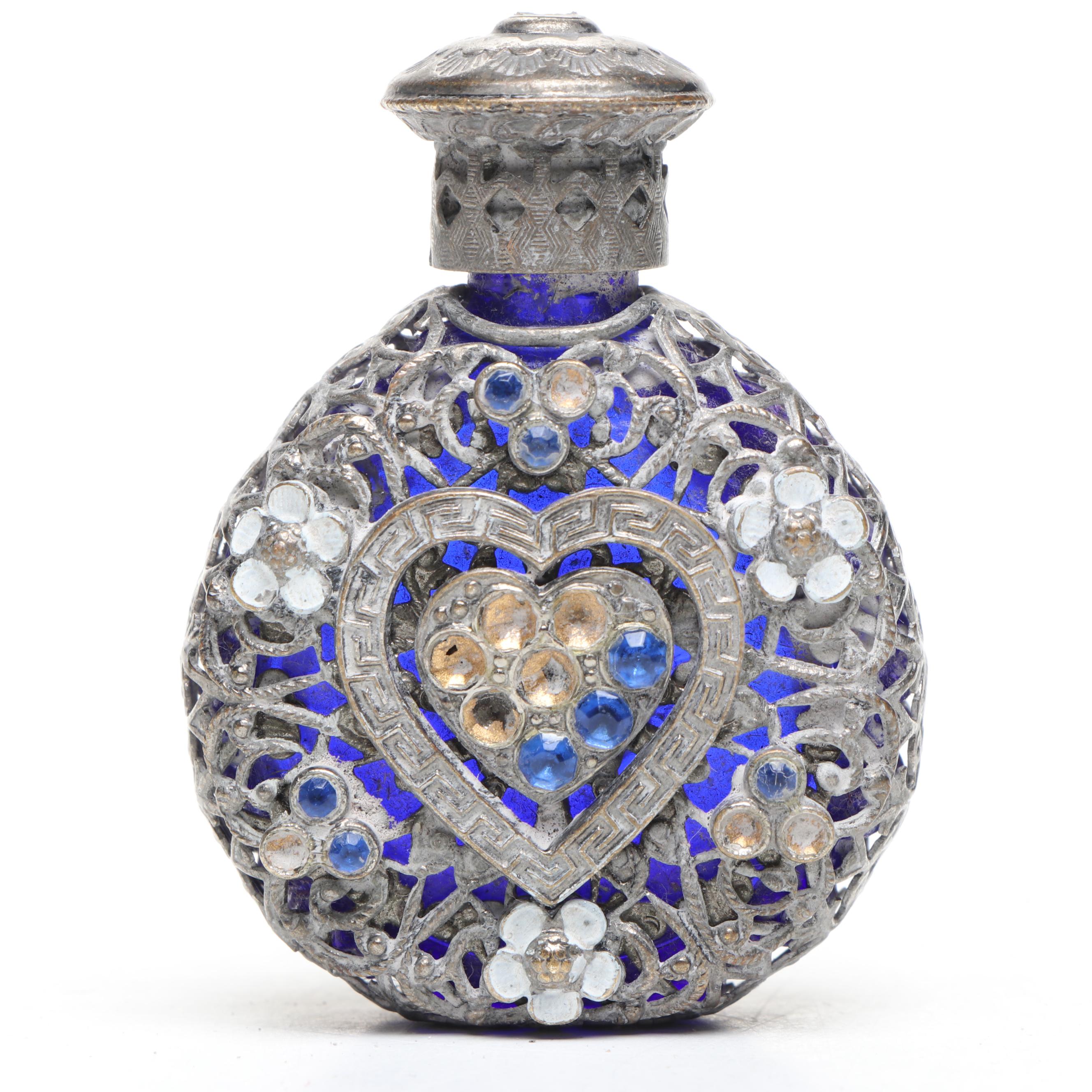 Webster Co. Glass Sterling Silver Salt Cellars and Spoons with Other Glass Ware