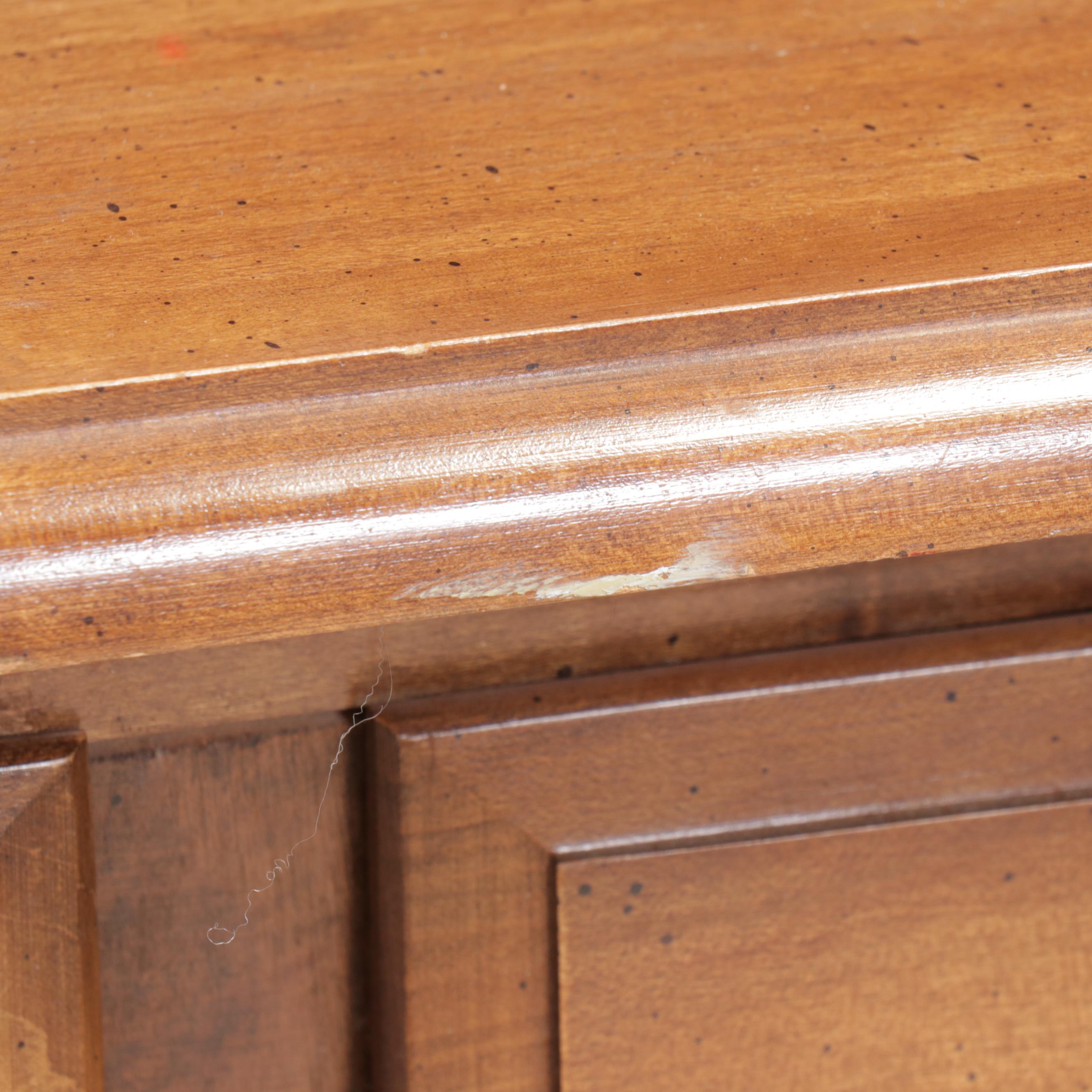 Colonial Style Maple Roll-Top Desk with Kroger Co. Wood Armchair, 20th Century