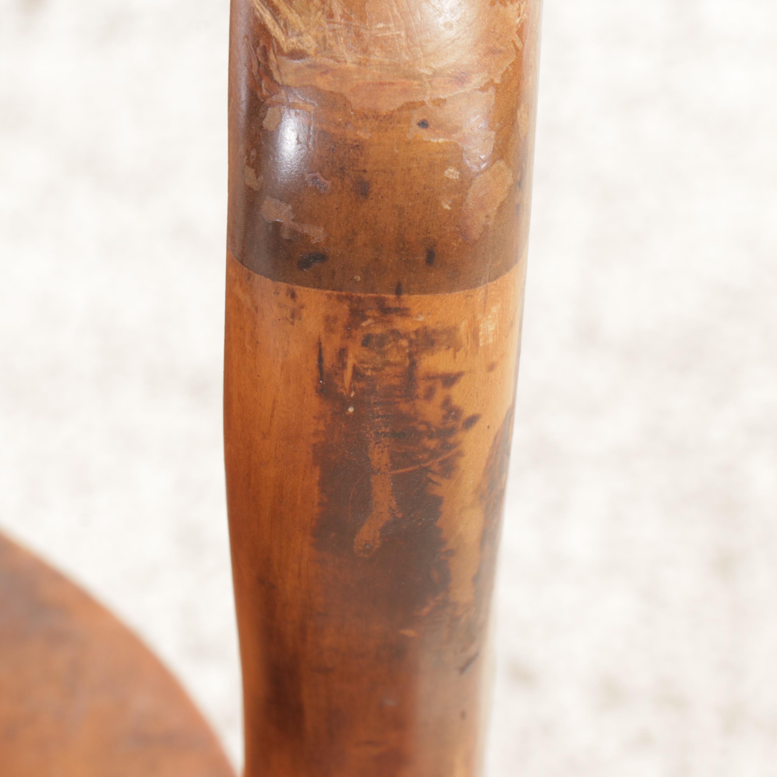 Colonial Style Maple Roll-Top Desk with Kroger Co. Wood Armchair, 20th Century