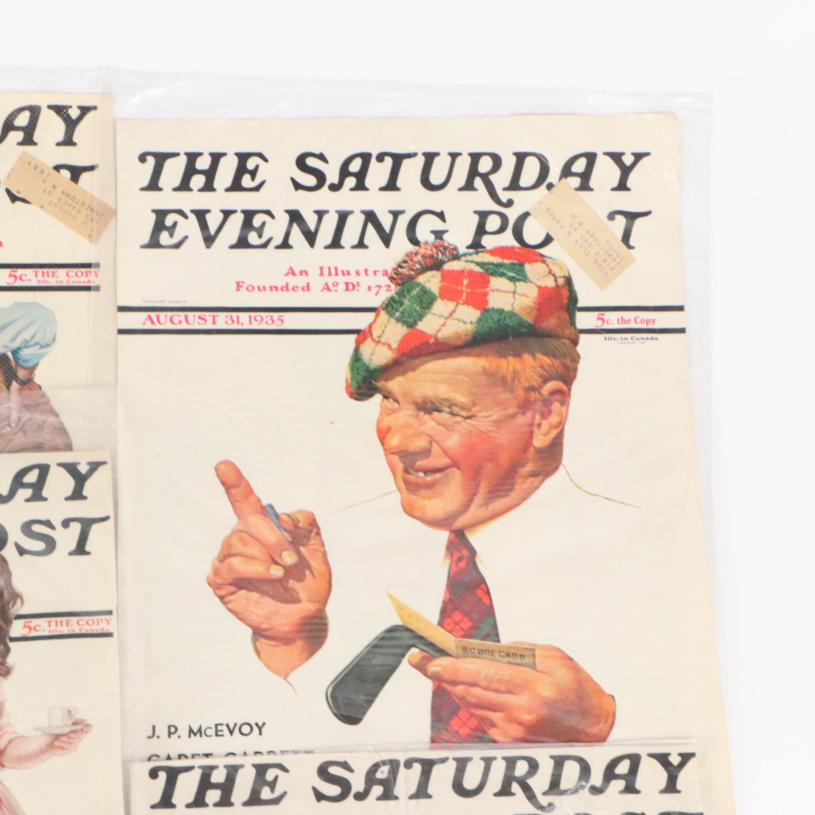 "The Saturday Evening Post" Magazine Cover Collection, Early to Mid-20th Century