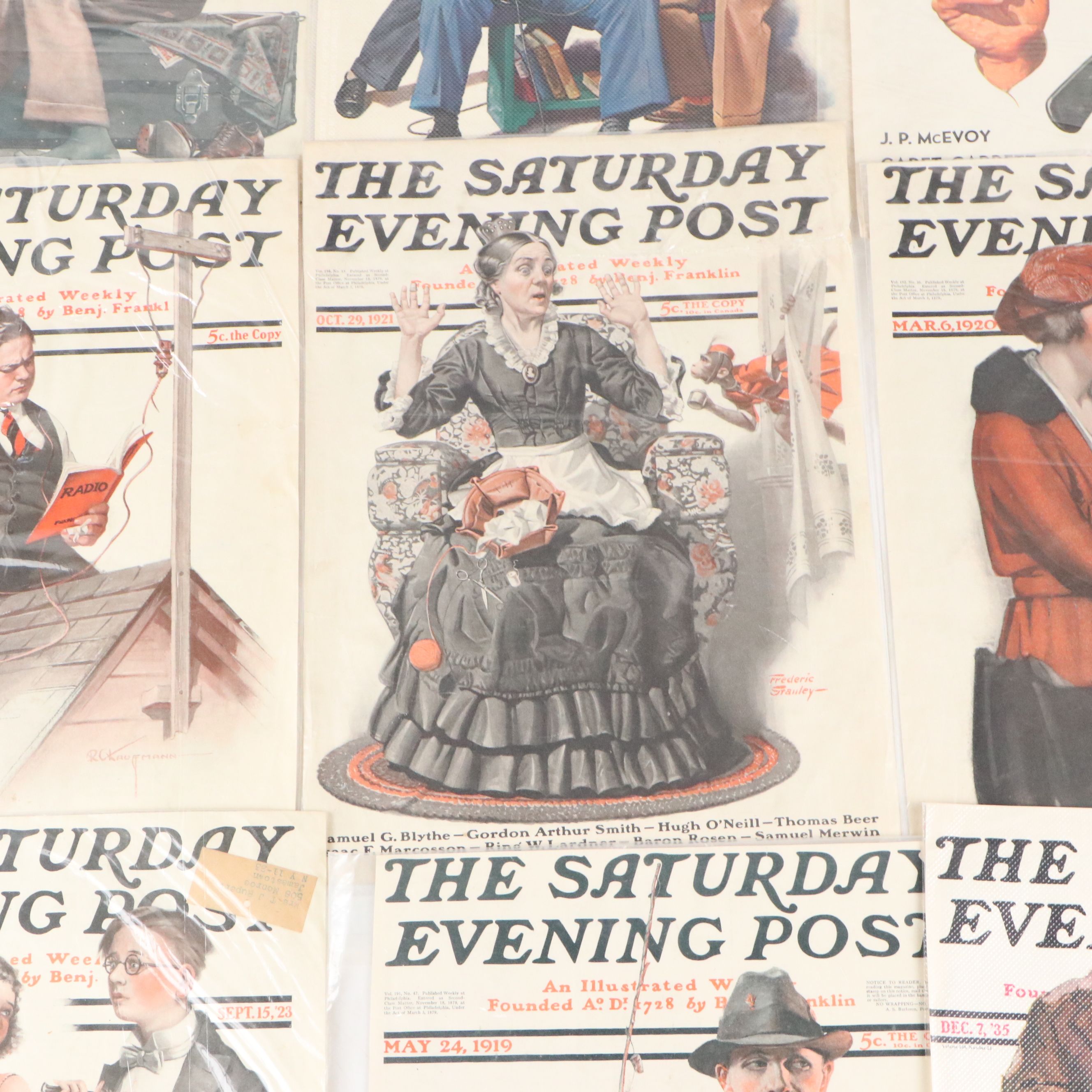 "The Saturday Evening Post" Magazine Cover Collection, Early to Mid-20th Century