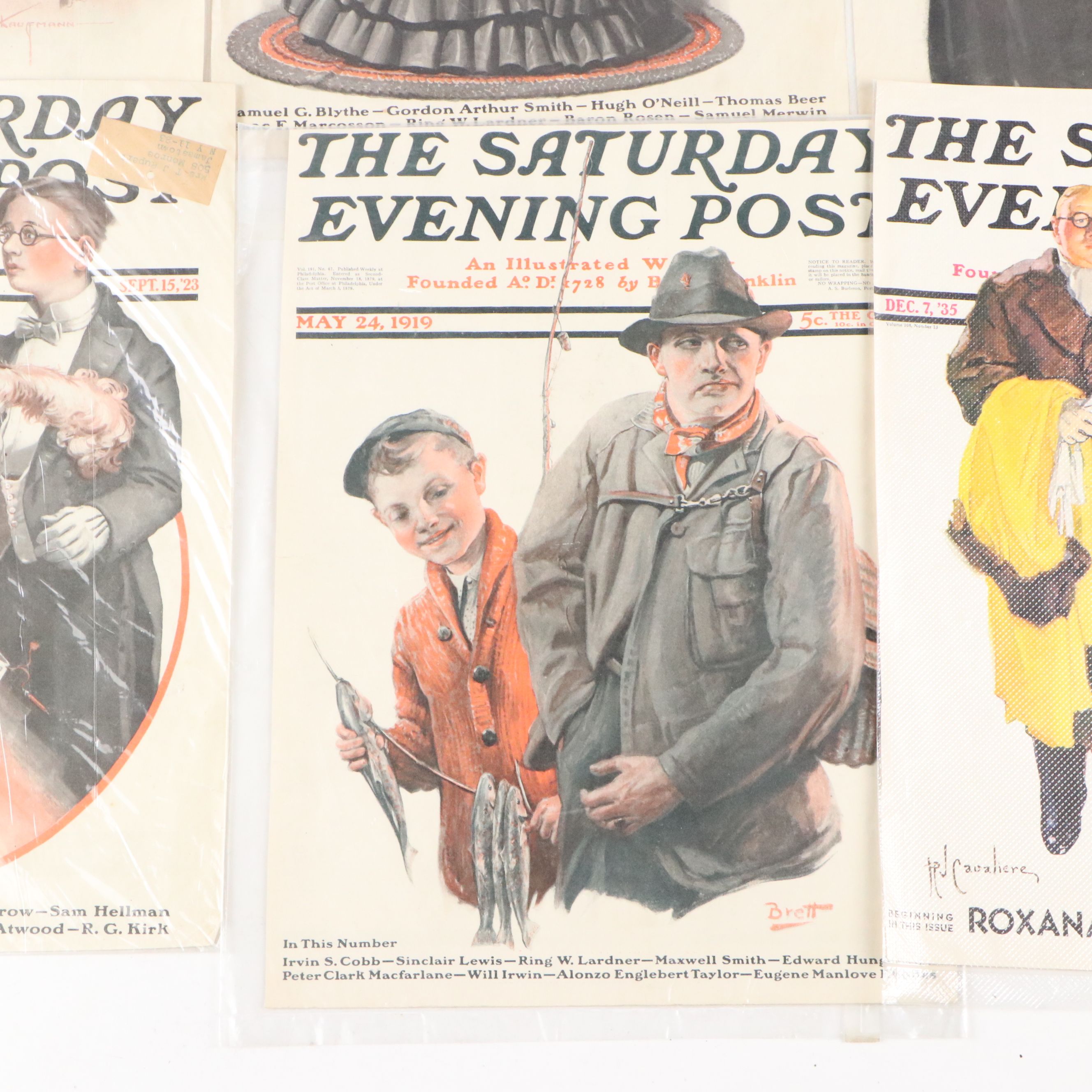 "The Saturday Evening Post" Magazine Cover Collection, Early to Mid-20th Century