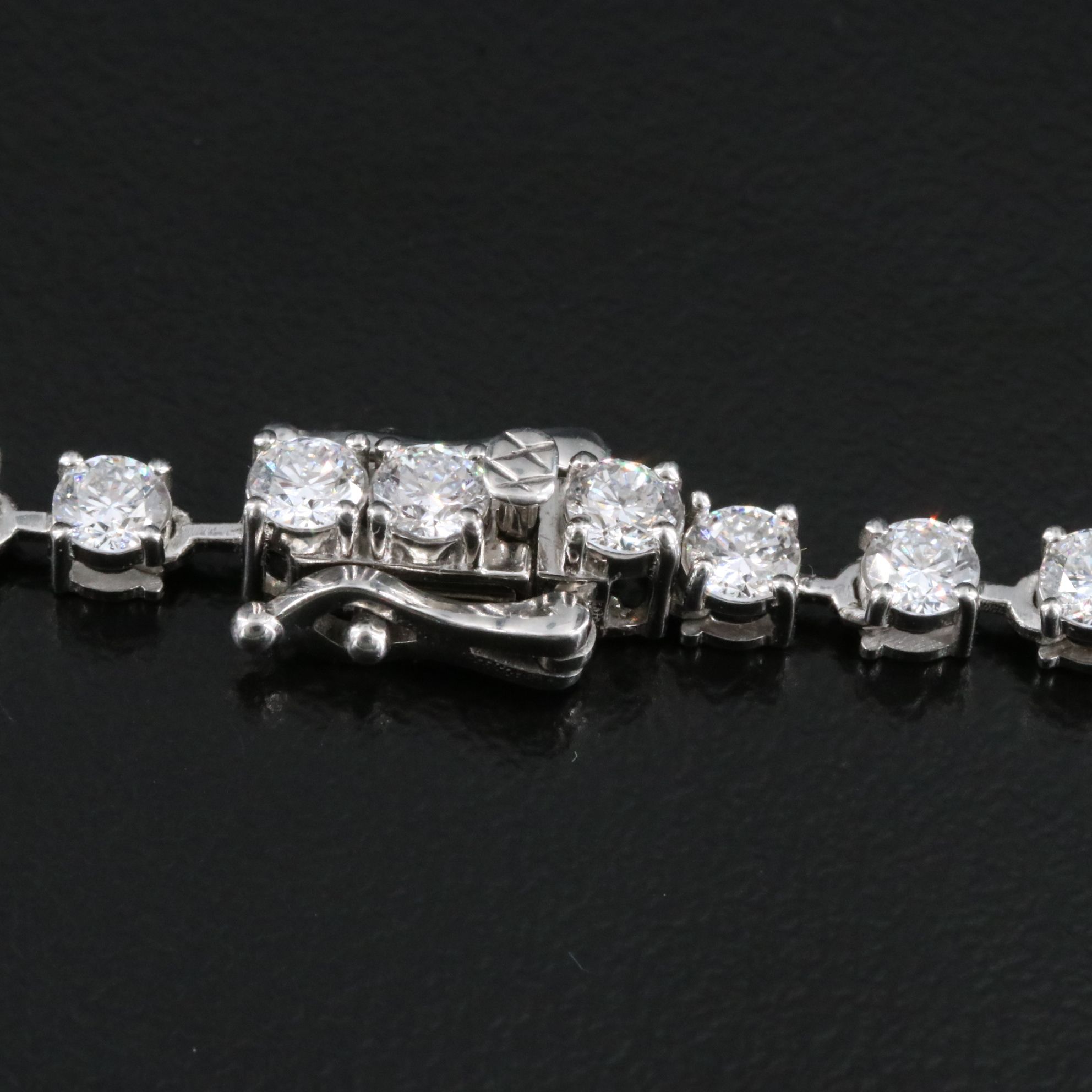 Platinum 32.48 CTW Lab Grown Diamond Tiered Necklace with IGI Reports