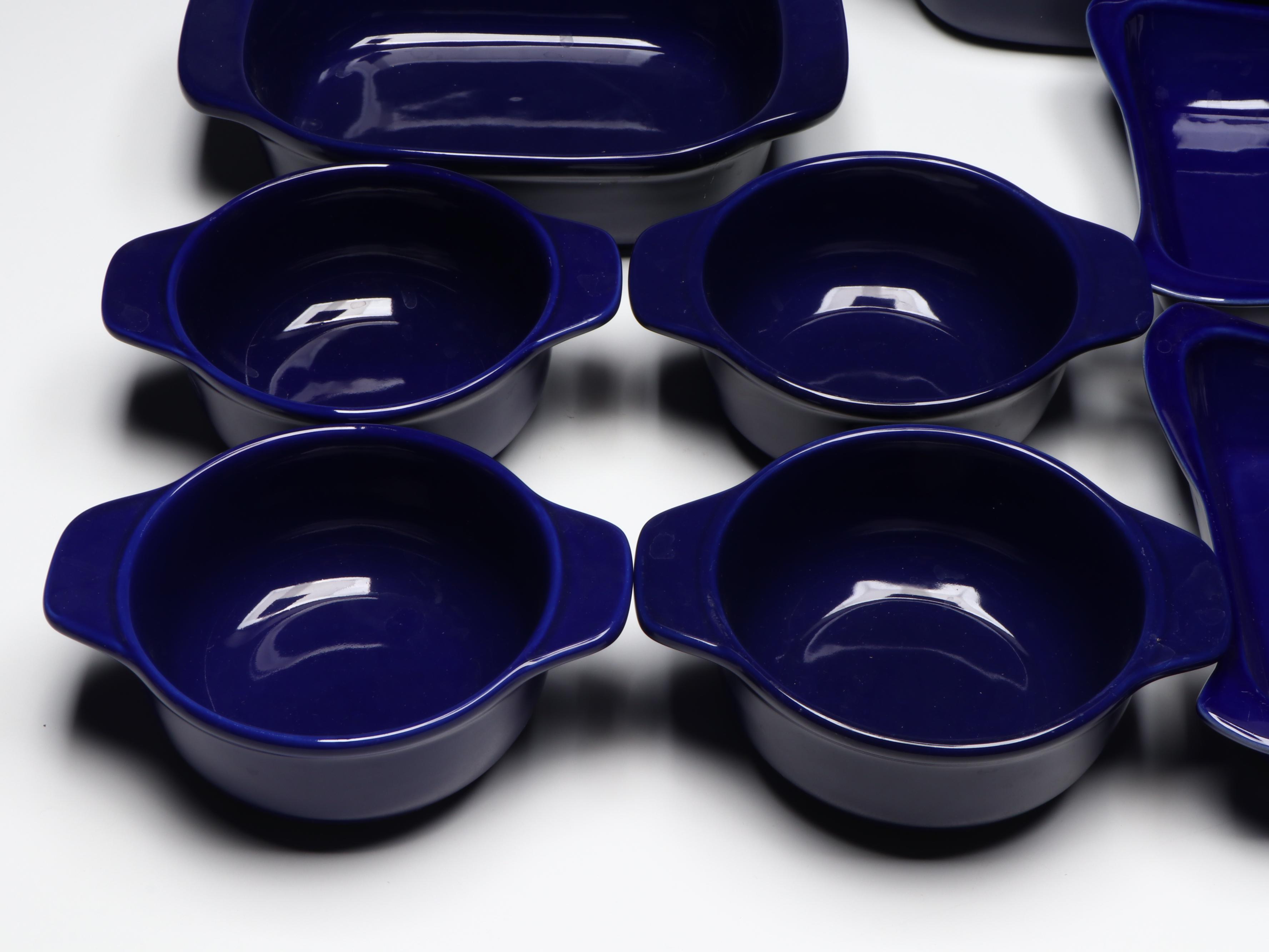 Chantal with Other Cobalt Blue Ceramic Bakeware