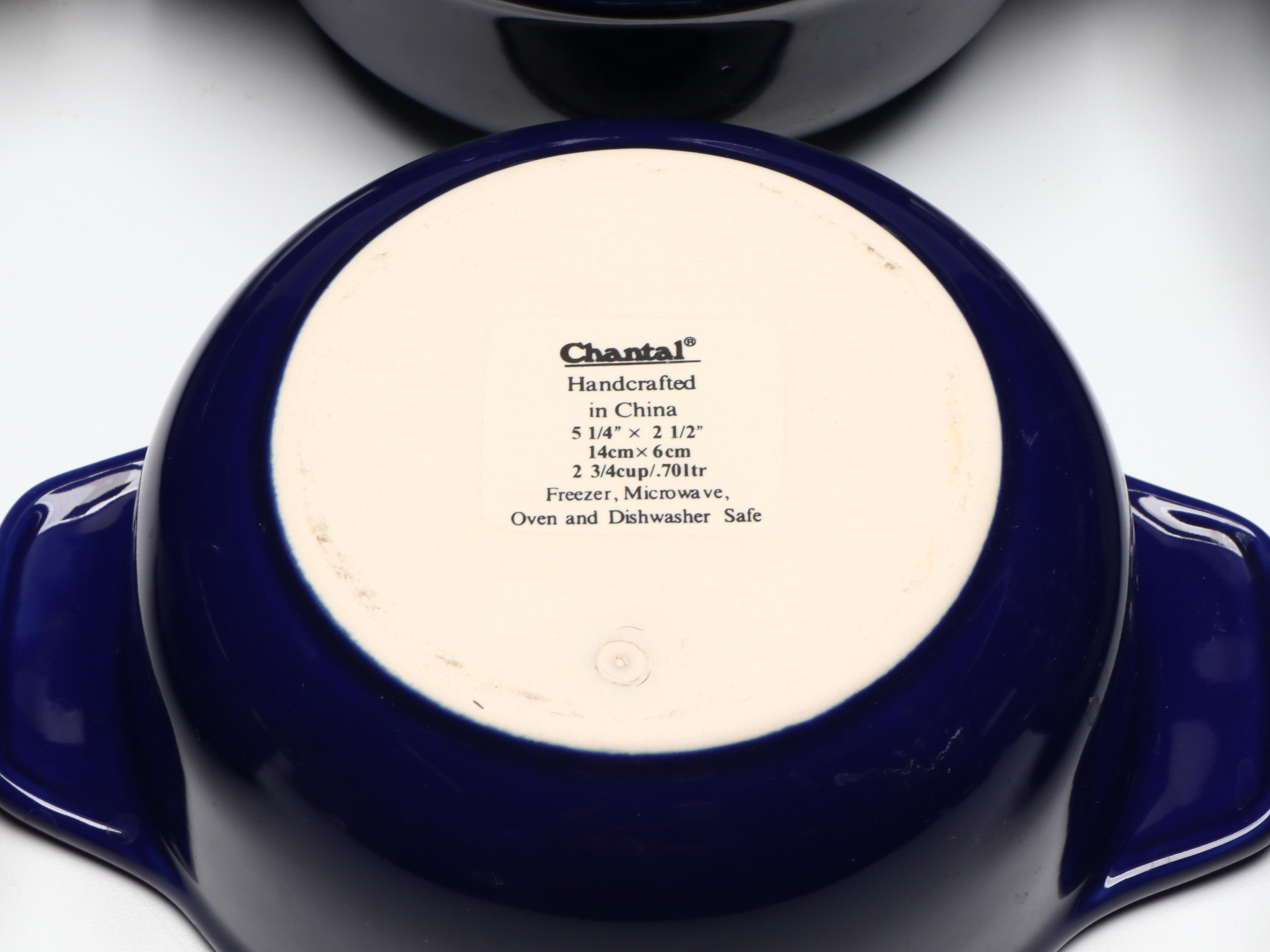 Chantal with Other Cobalt Blue Ceramic Bakeware