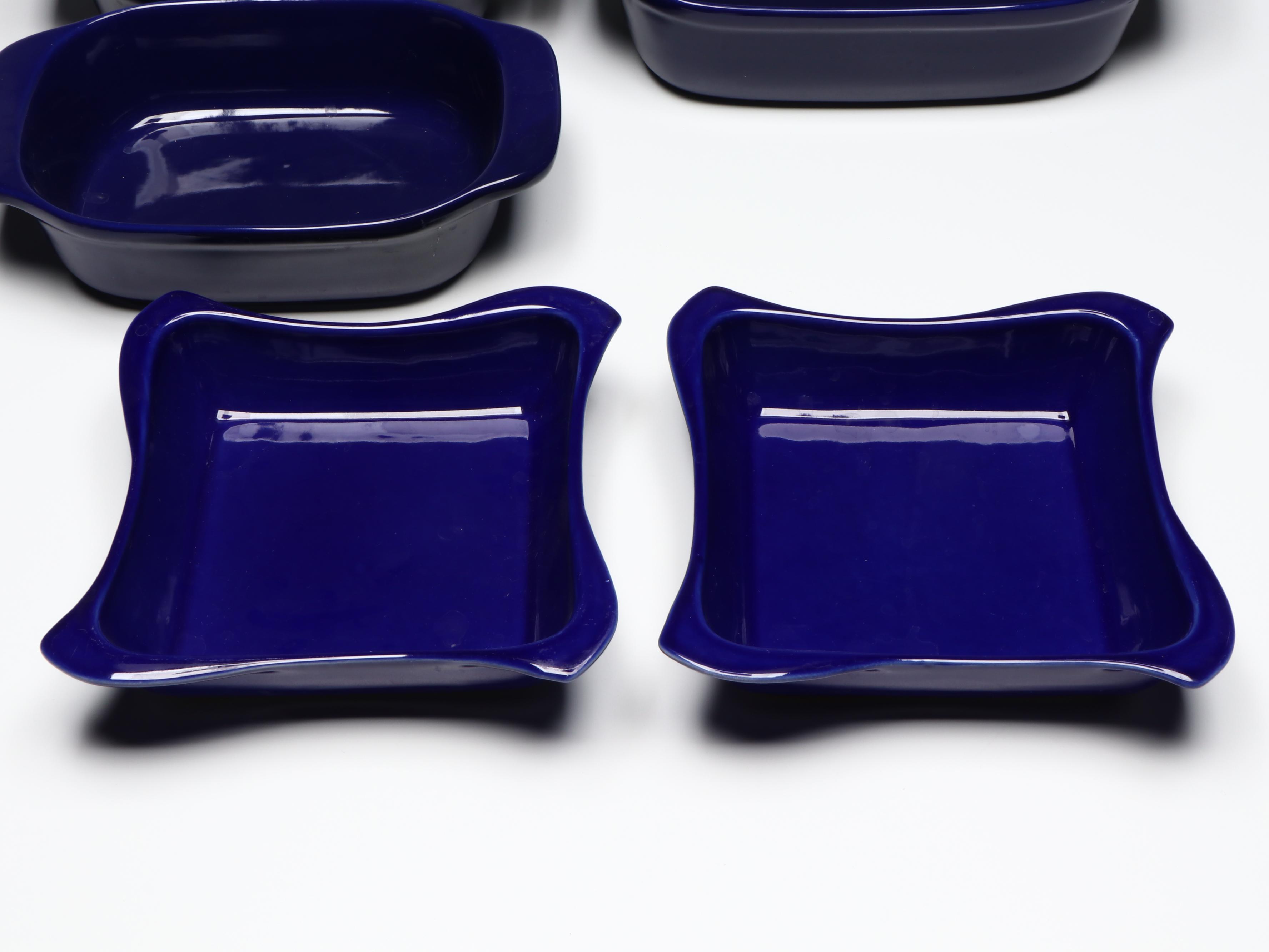 Chantal with Other Cobalt Blue Ceramic Bakeware