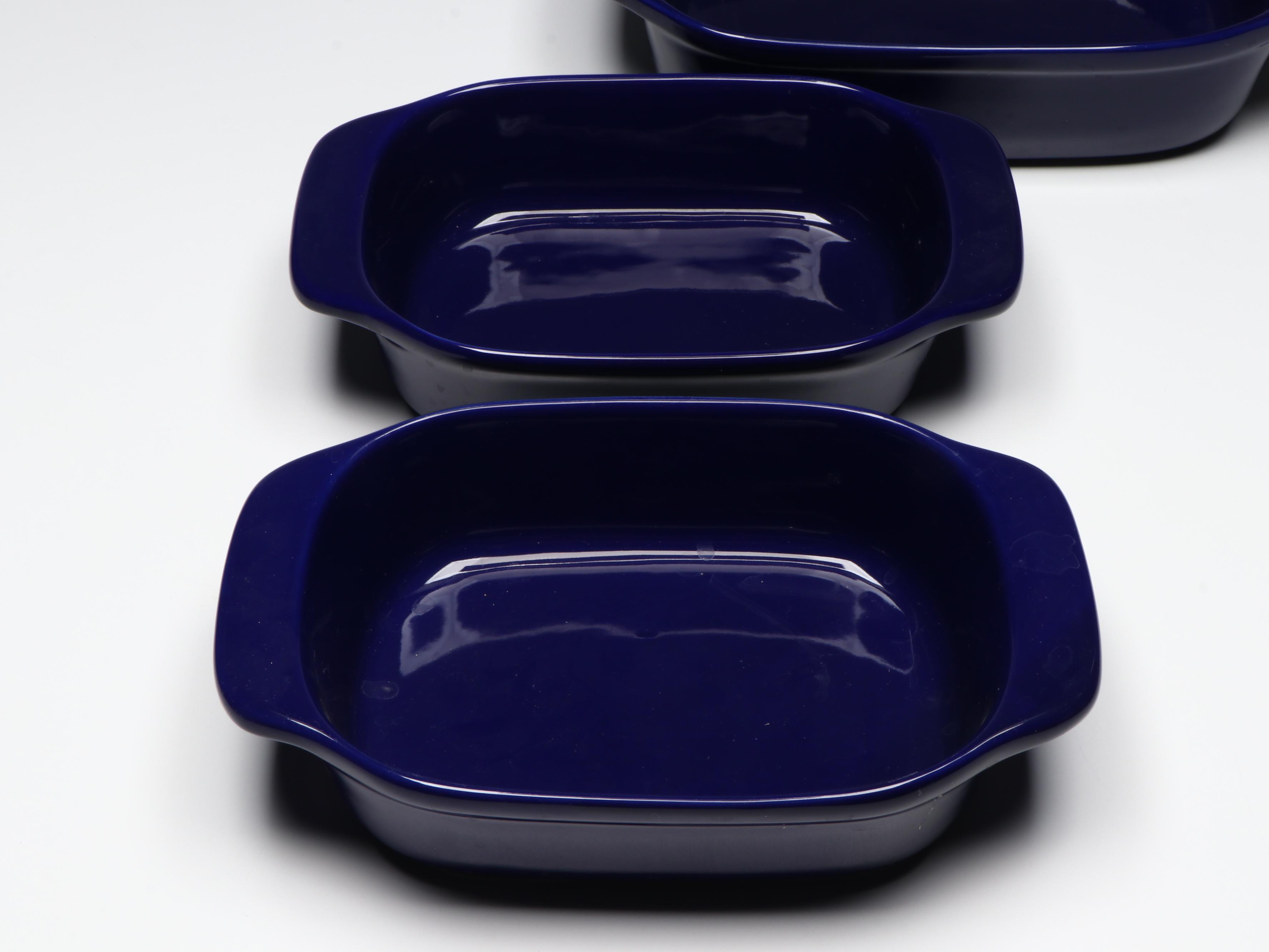 Chantal with Other Cobalt Blue Ceramic Bakeware