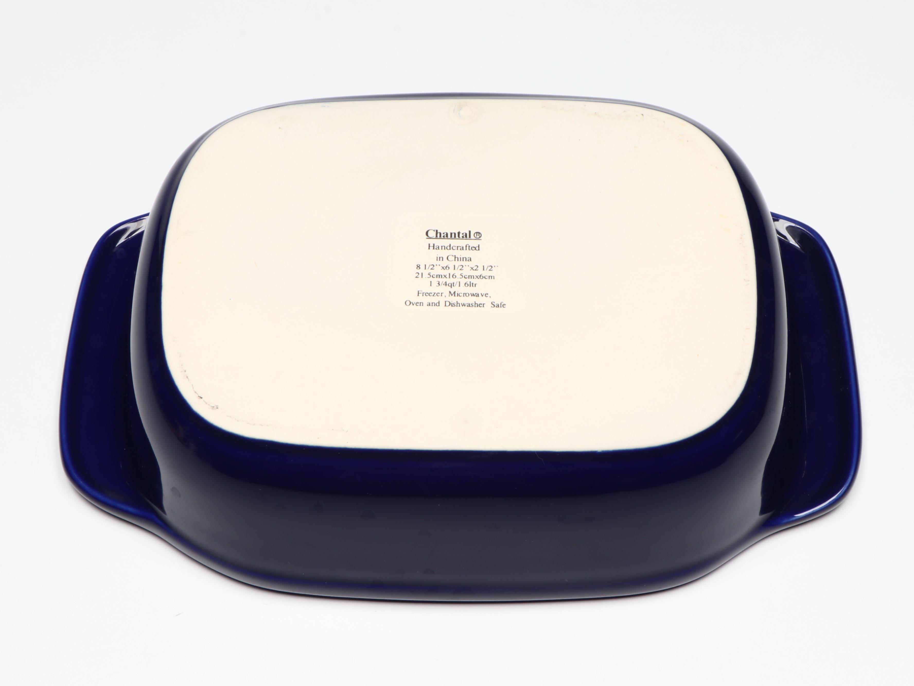 Chantal with Other Cobalt Blue Ceramic Bakeware