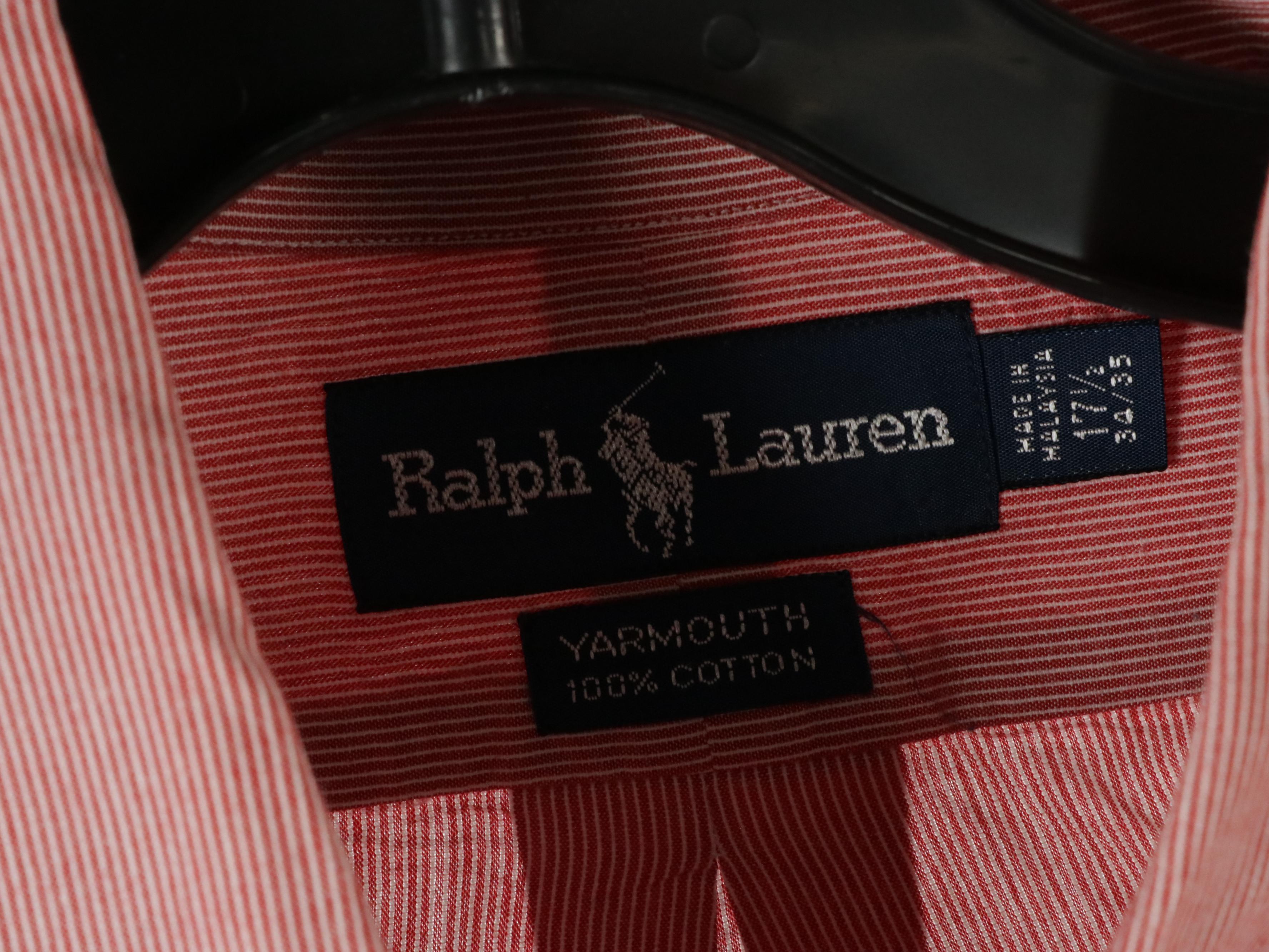 Men's Ralph Lauren Plaid, Striped and Solid Cotton Button-Down Shirts
