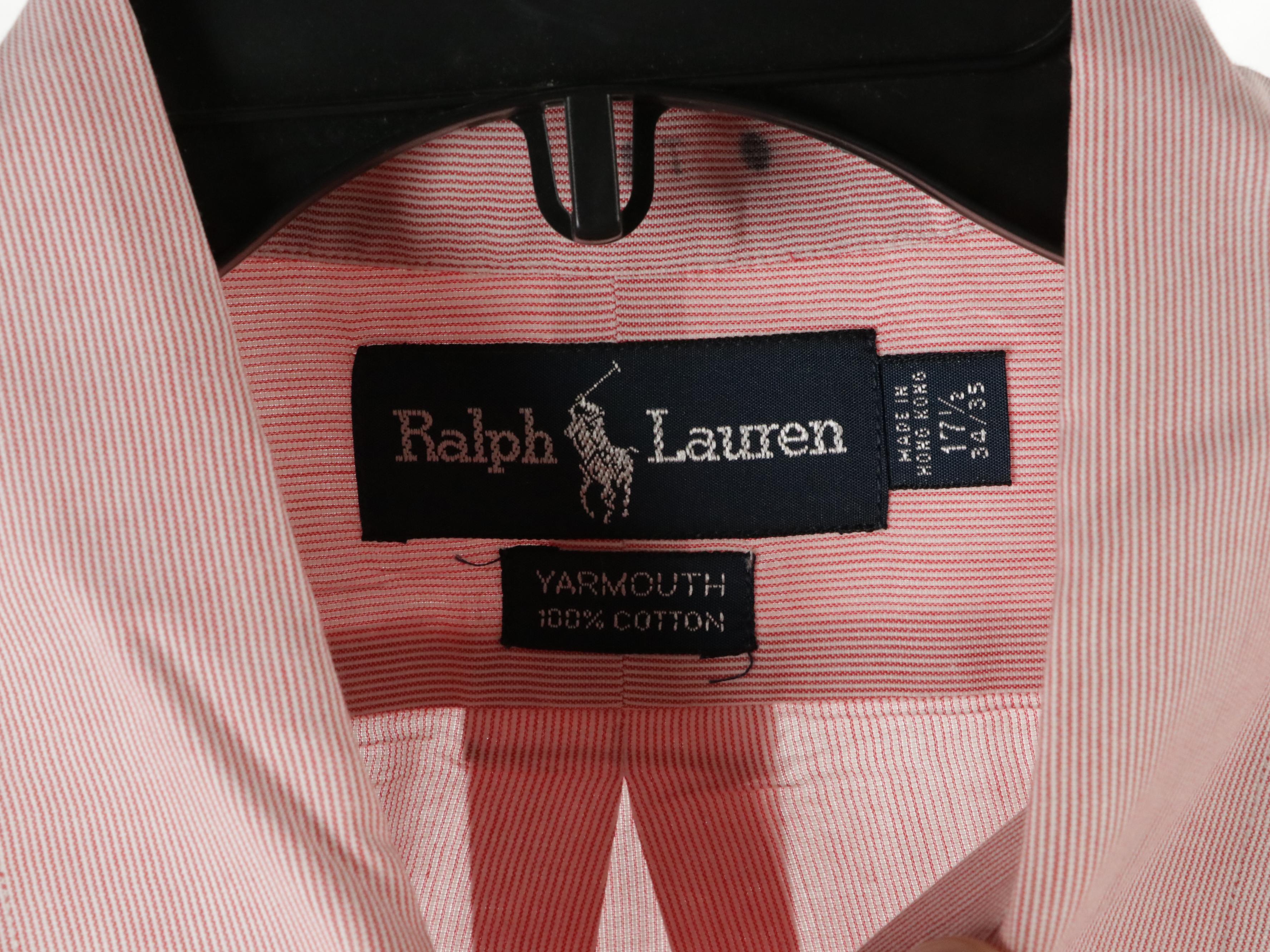 Men's Ralph Lauren Plaid, Striped and Solid Cotton Button-Down Shirts