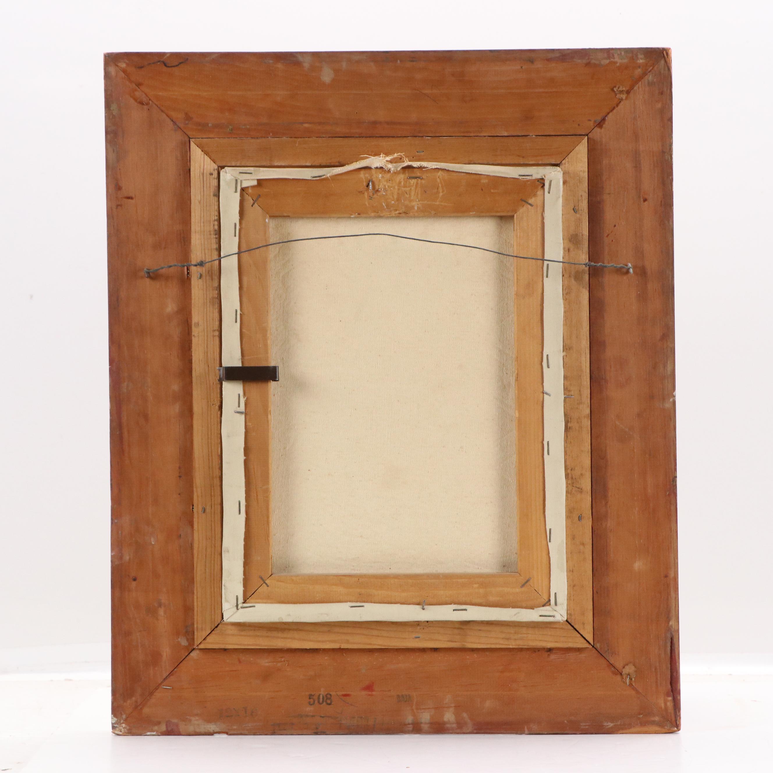 John Adamos Manol Impressionist Style Landscape Oil Painting, 20th Century