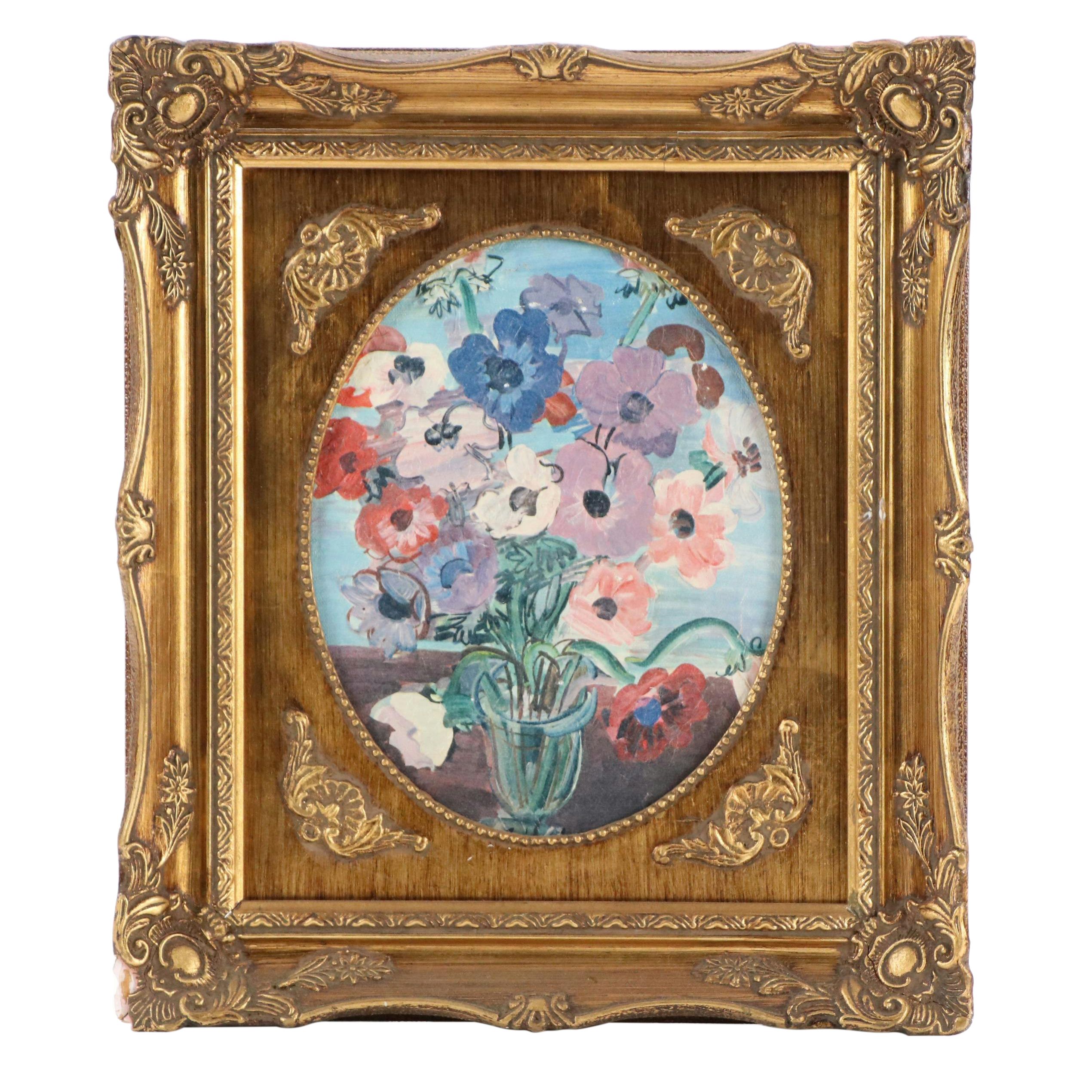 Textured Digital Print "Bunch of Anemones," Late 20th–21st Century