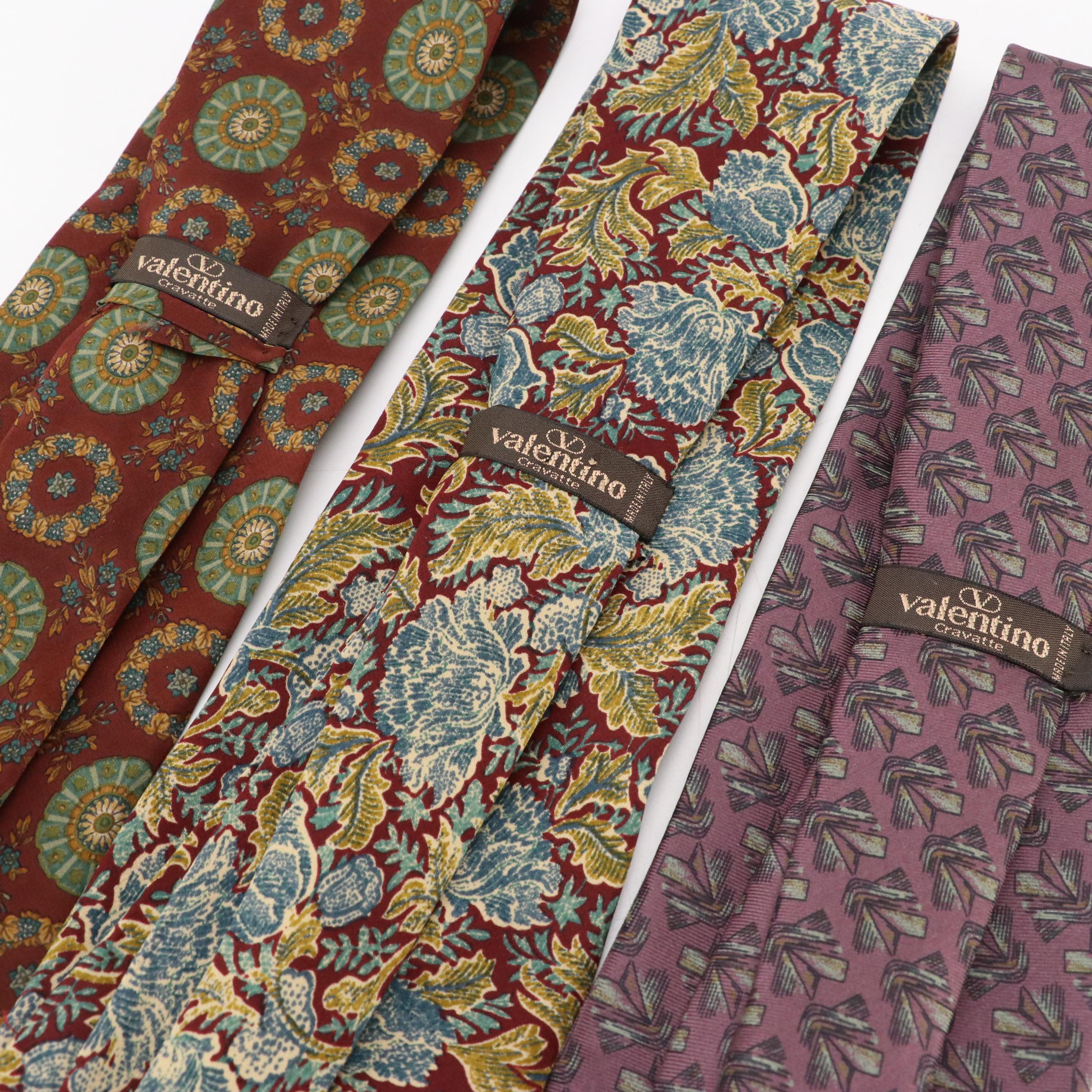 Christian Dior, Gucci, Fendi, Givenchy, and More Vintage Patterned Silk Neckties