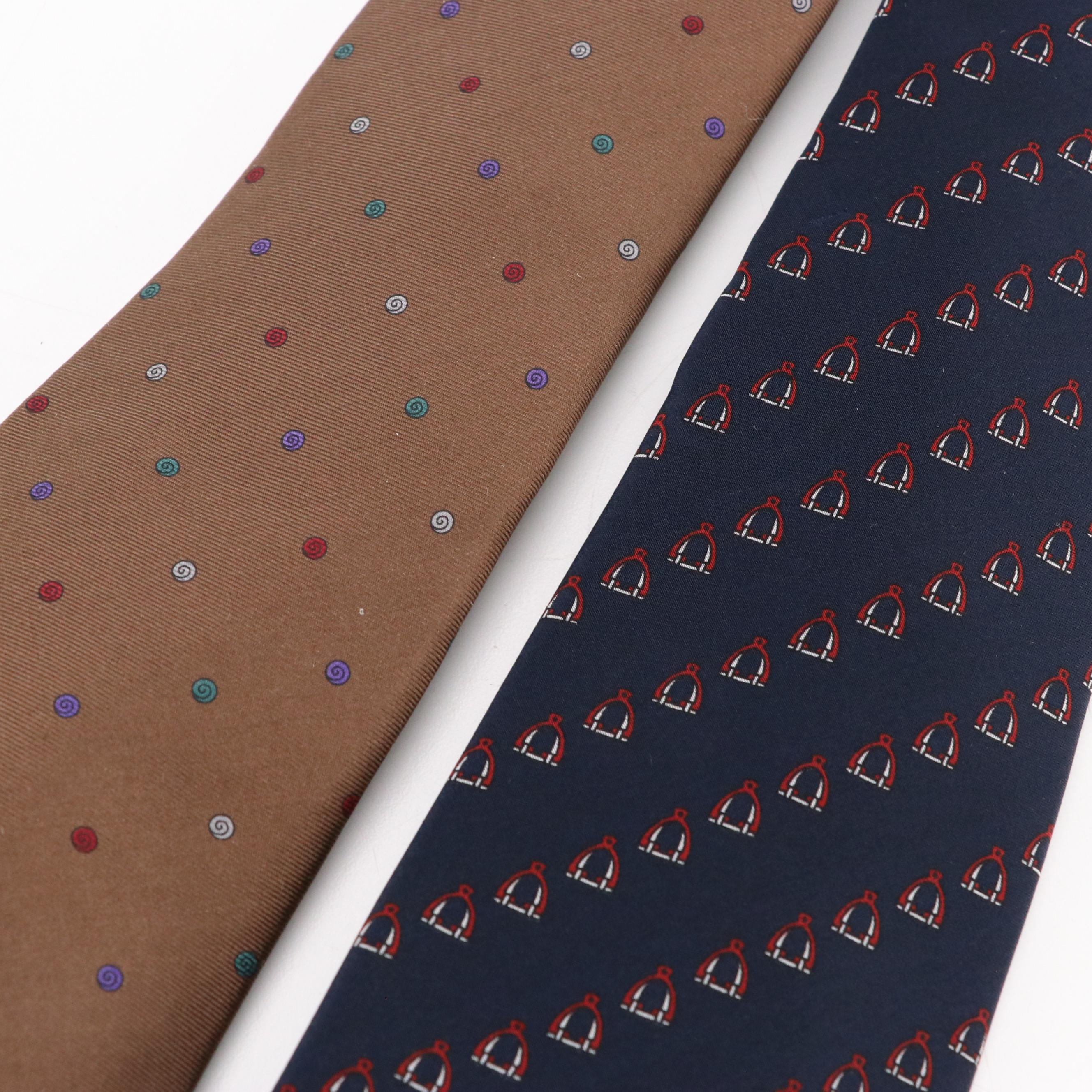 Christian Dior, Gucci, Fendi, Givenchy, and More Vintage Patterned Silk Neckties