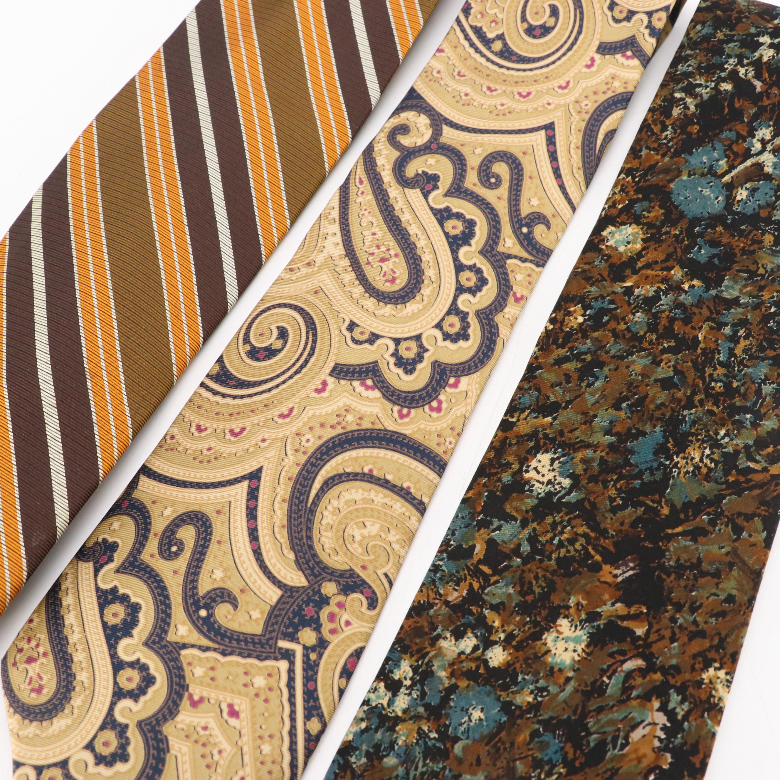 Christian Dior, Gucci, Fendi, Givenchy, and More Vintage Patterned Silk Neckties
