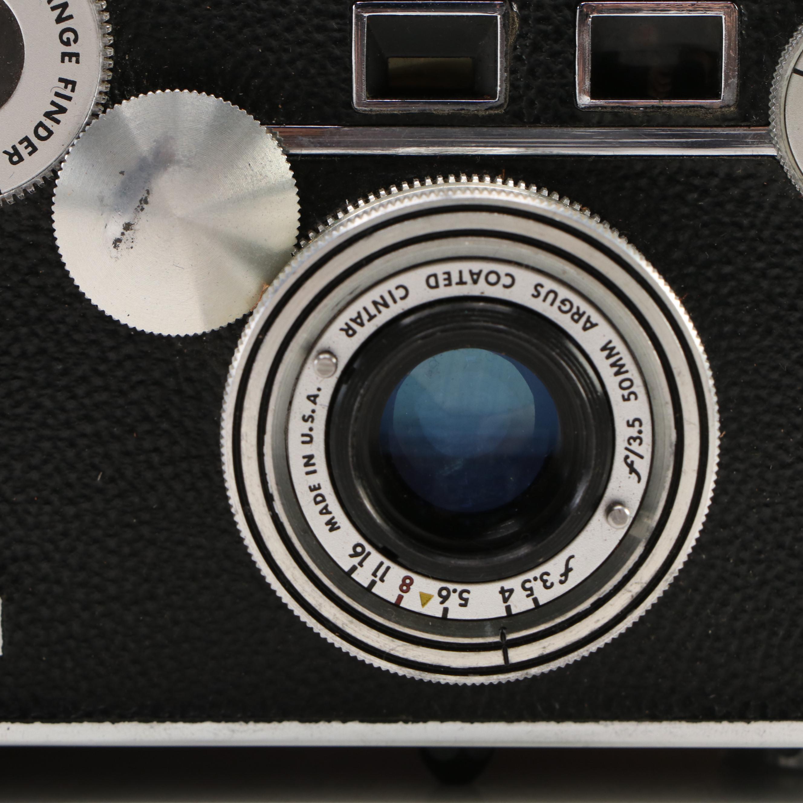 David White Co. "Stereo Realist" 35mm SLR with Argus C-44 and Other Cameras