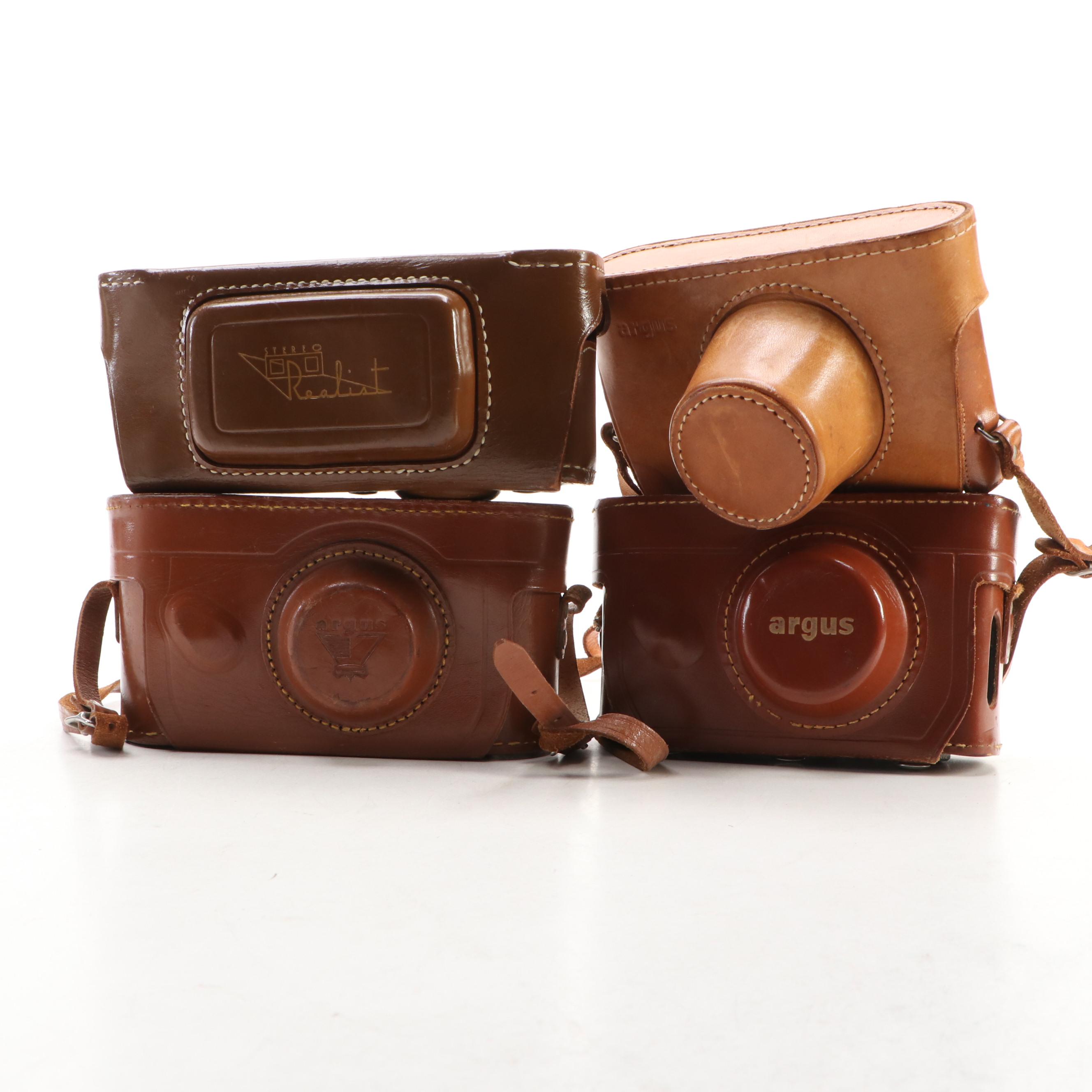 David White Co. "Stereo Realist" 35mm SLR with Argus C-44 and Other Cameras