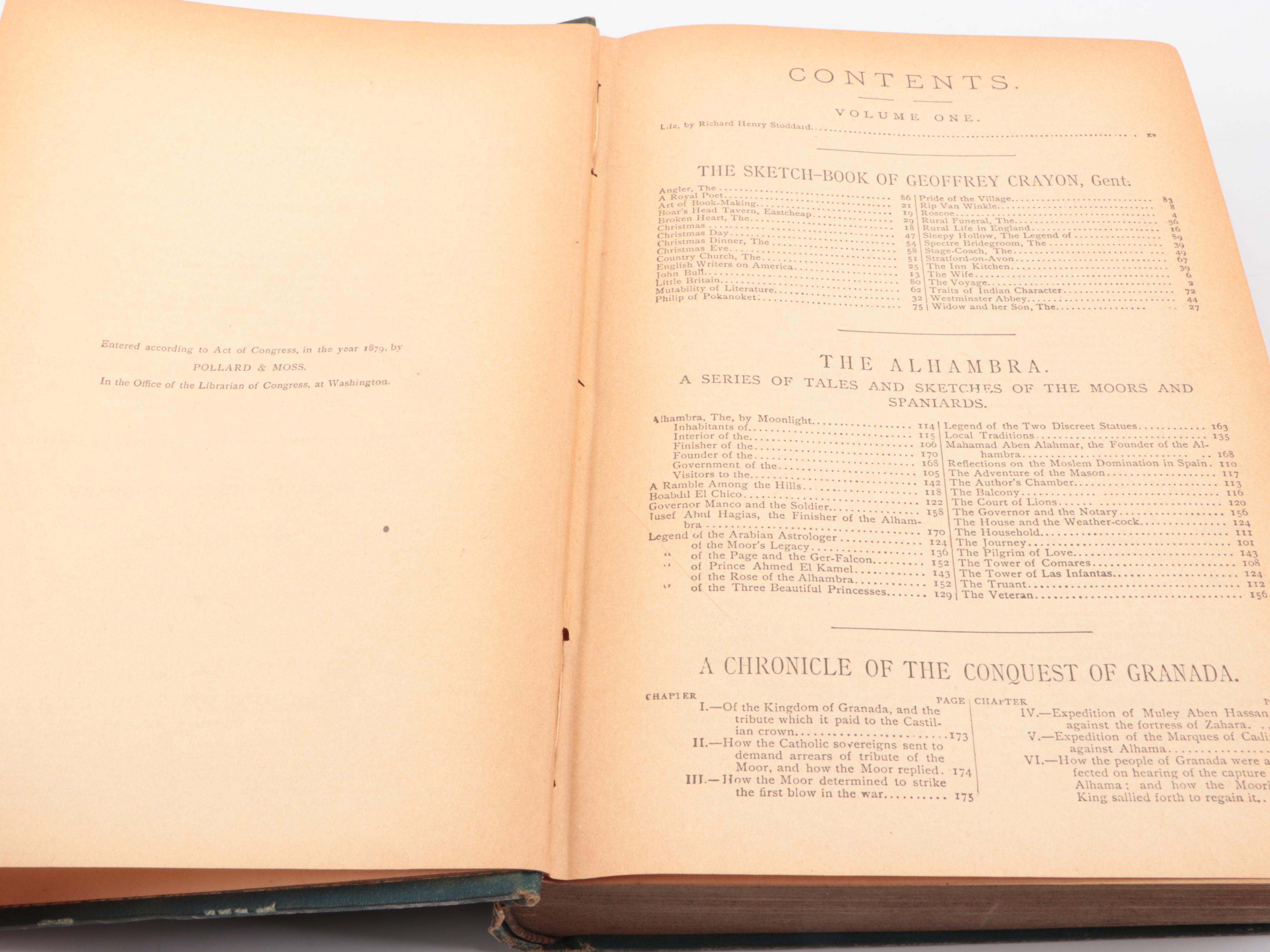 Kaaterskill Edition "The Works of Washington Irving" and More Books