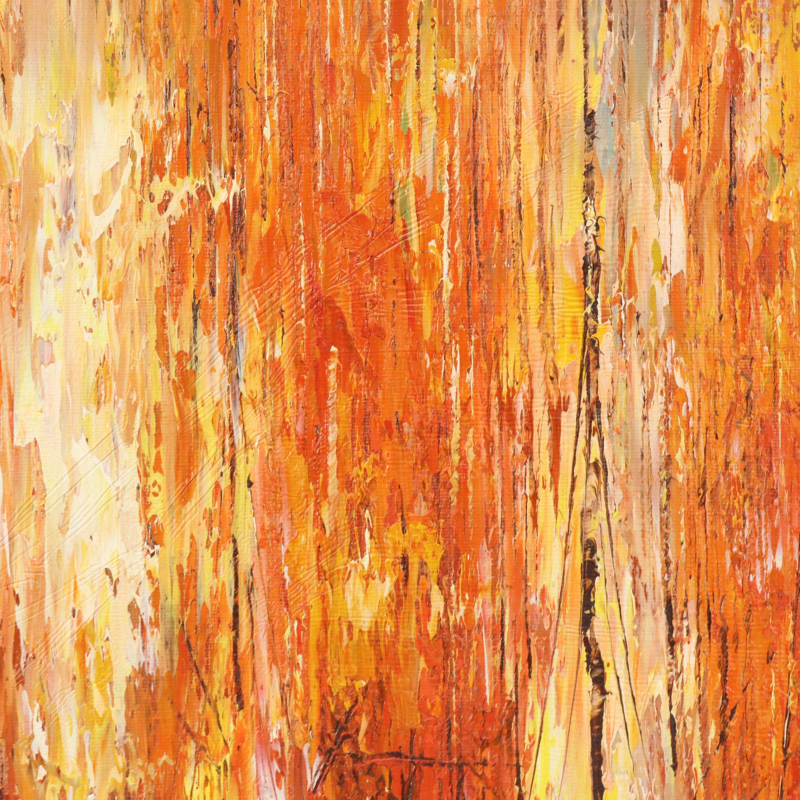 Modernist Nautical Oil Painting