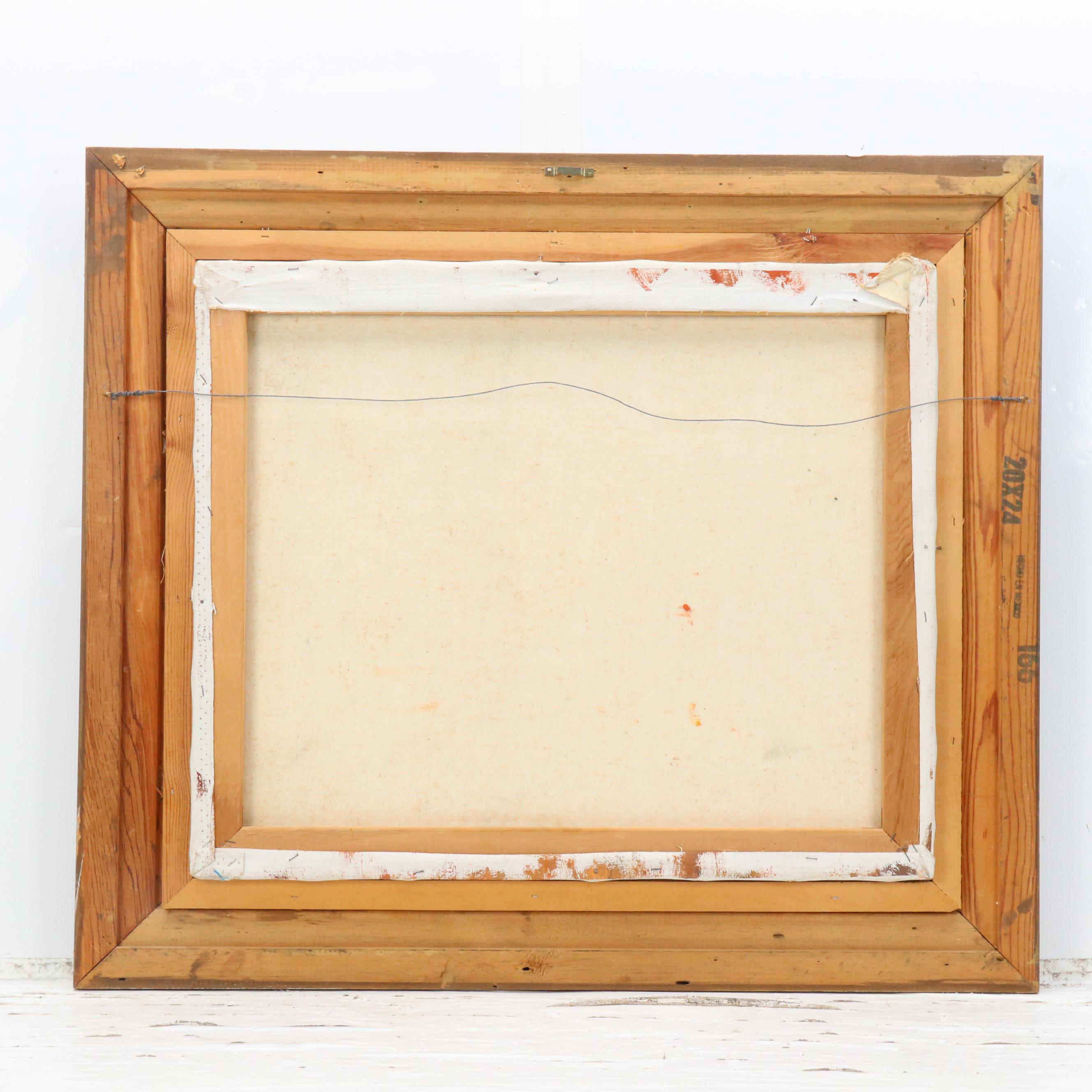 Modernist Nautical Oil Painting