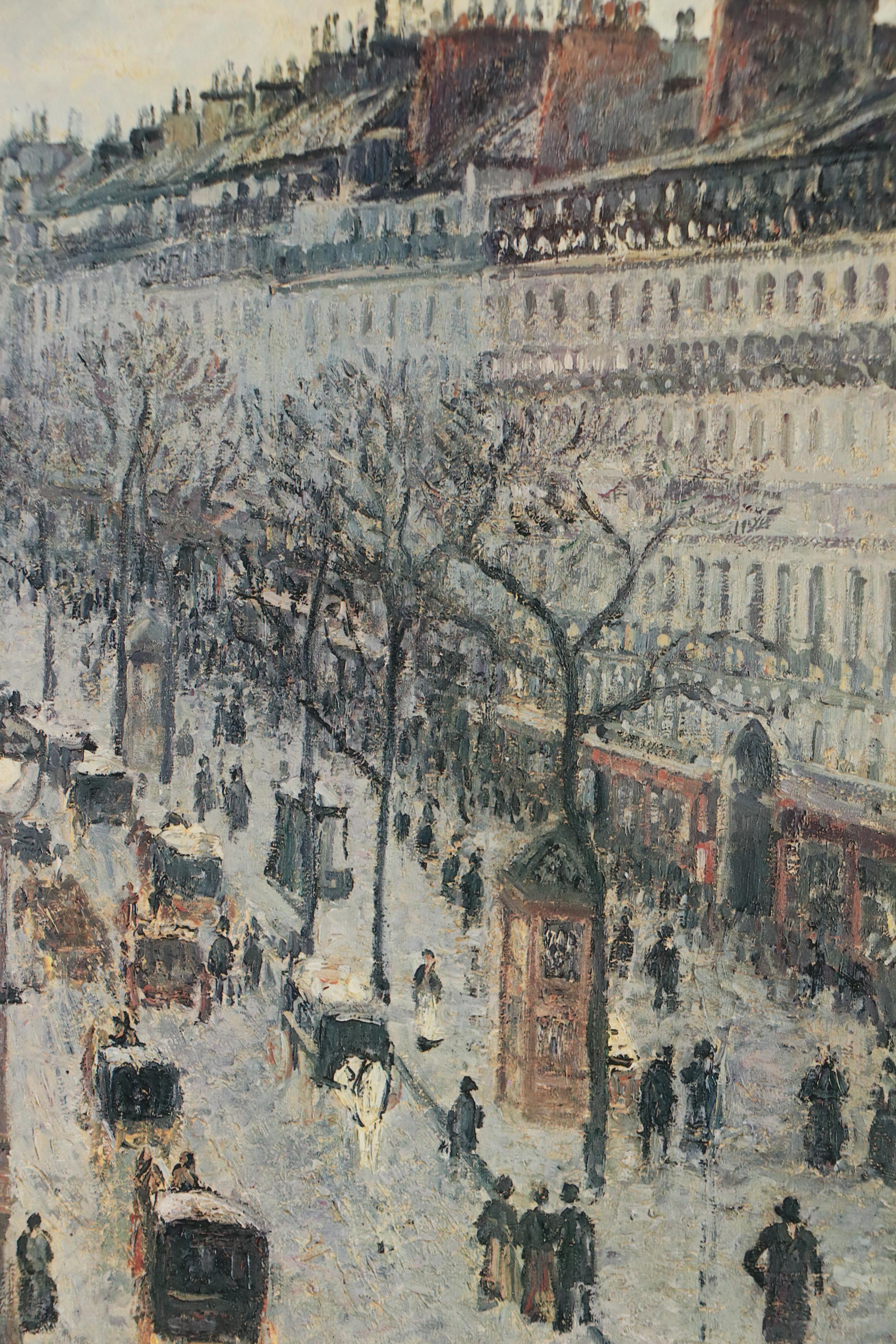 Offset Lithograph After Camille Pissarro "The Boulevard Montmartre..."
