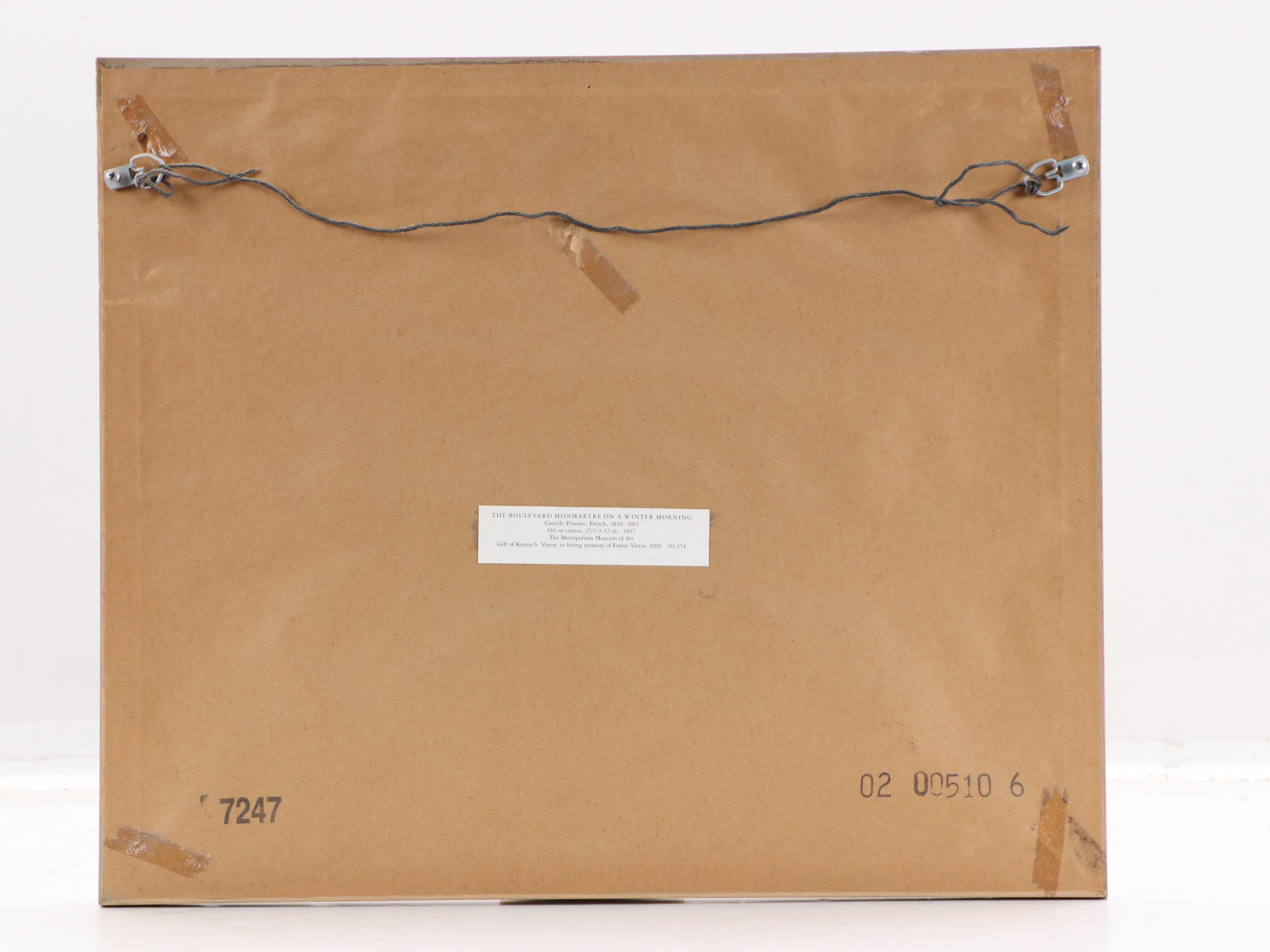 Offset Lithograph After Camille Pissarro "The Boulevard Montmartre..."