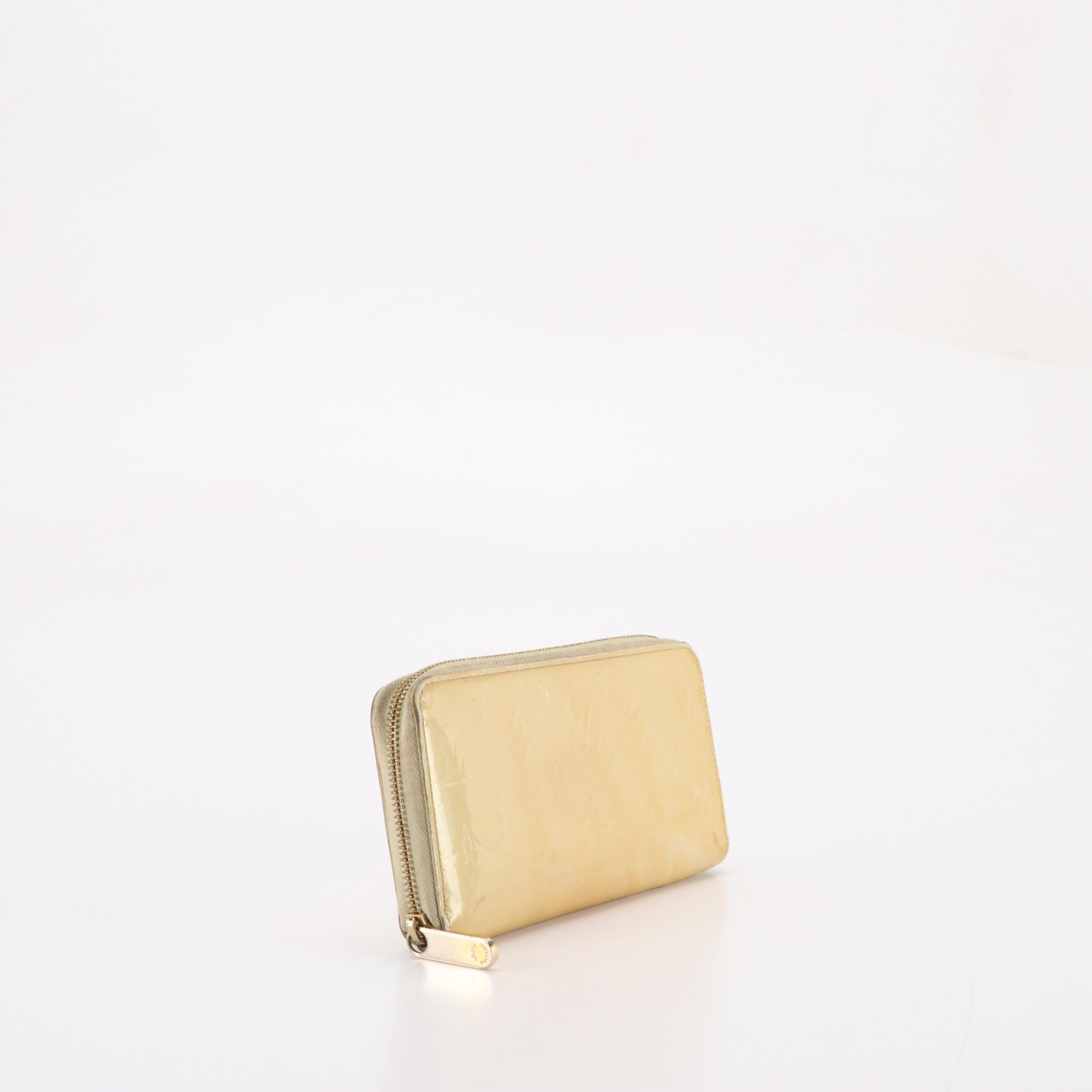Louis Vuitton Long Zippy Wallet in Yellow Monogram Vernis Leather