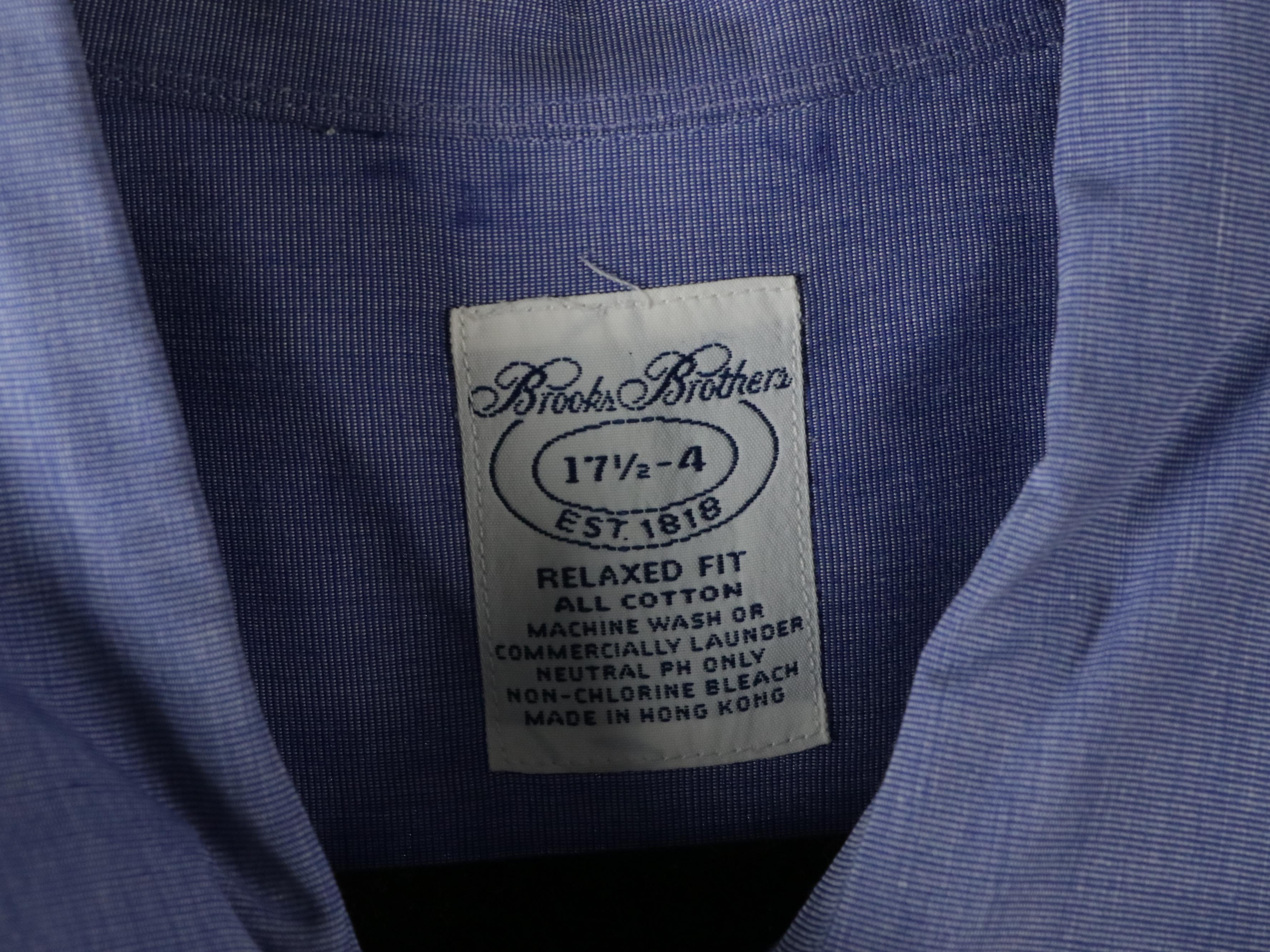 Men's Brooks Brothers Linen and Other Cotton Long Sleeve Button-Up Shirts