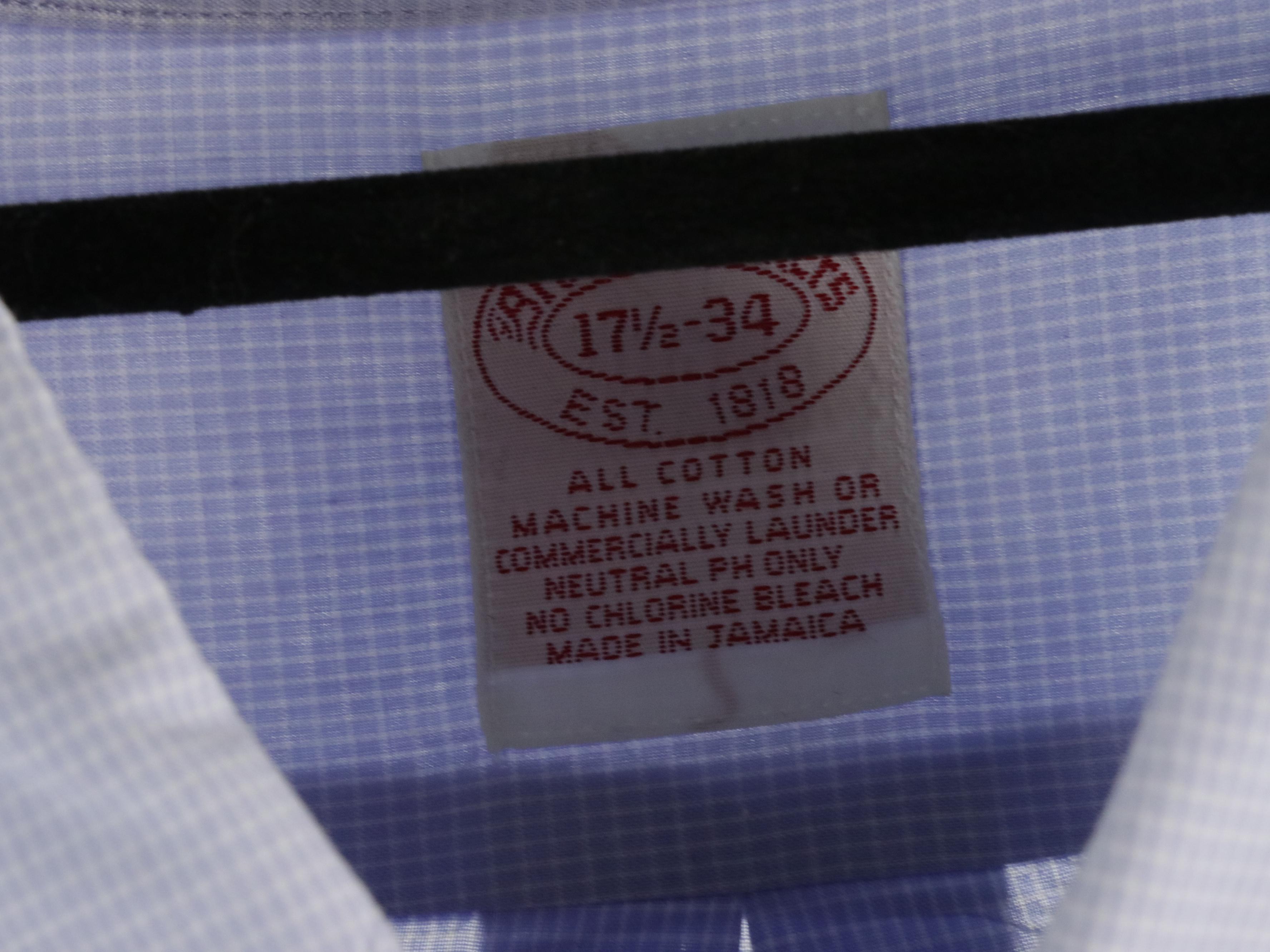 Men's Brooks Brothers Linen and Other Cotton Long Sleeve Button-Up Shirts