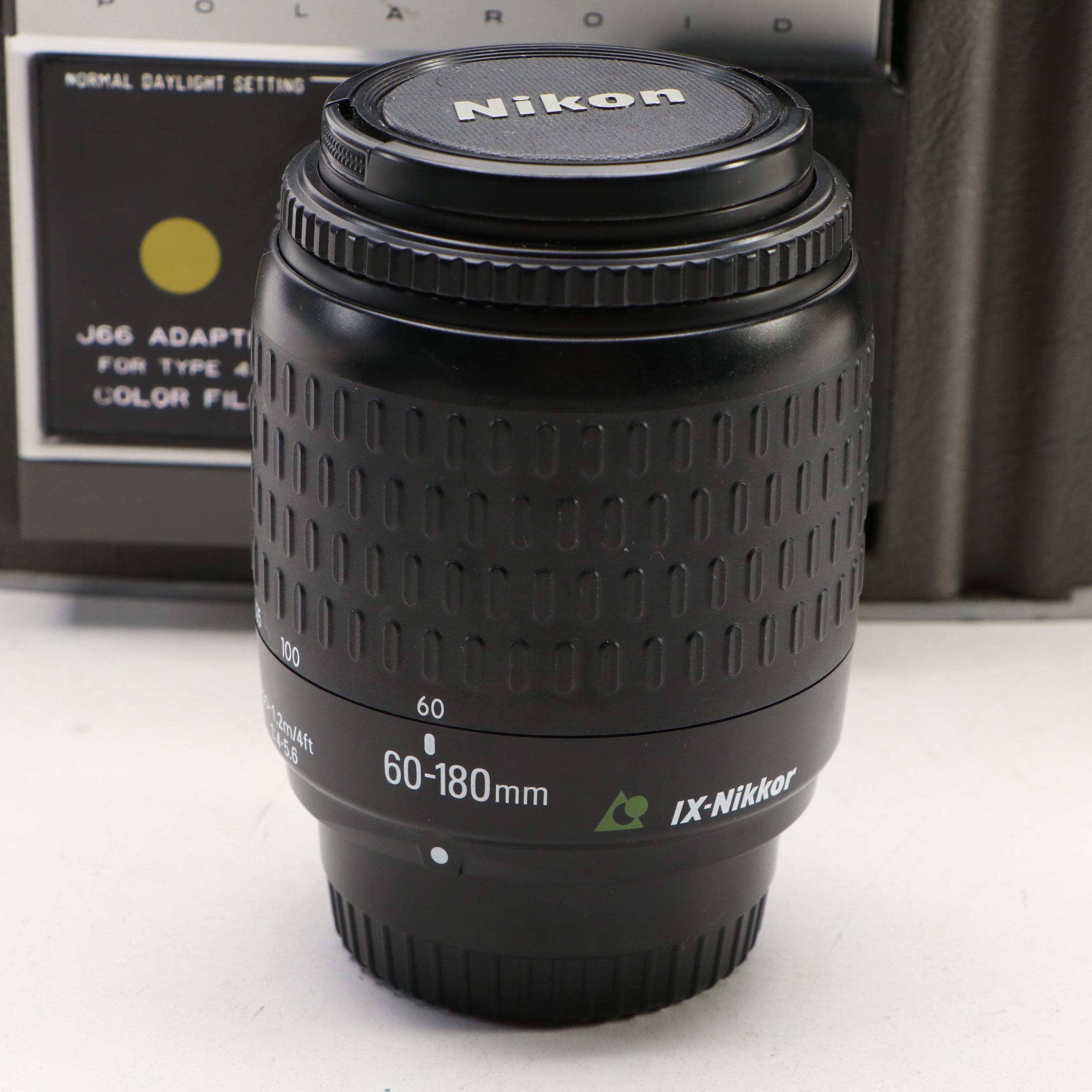 Polaroid J66 Land Camera, Digital Nikon Pronea 6i with Sylvania Flashbulbs