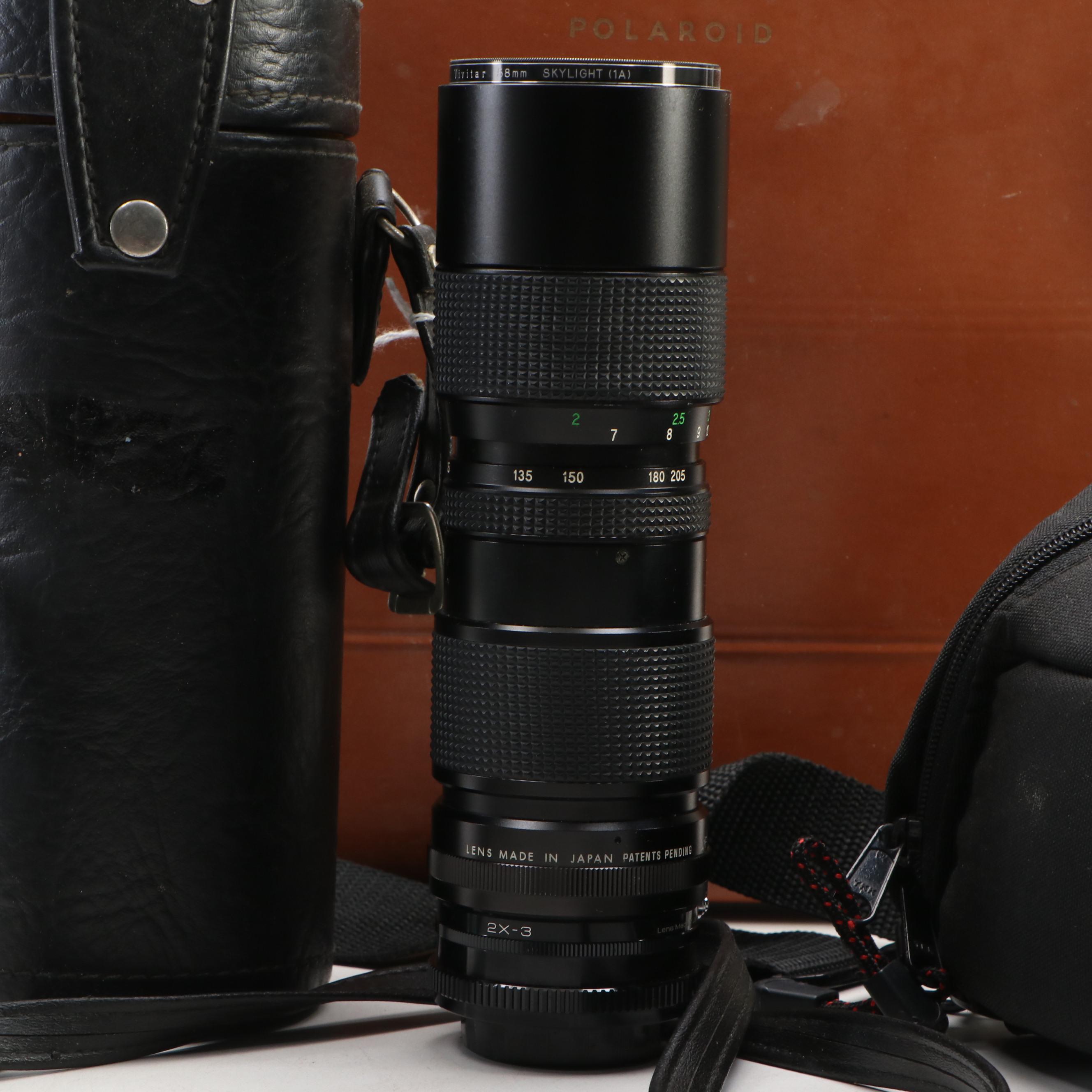 Polaroid J66 Land Camera, Digital Nikon Pronea 6i with Sylvania Flashbulbs