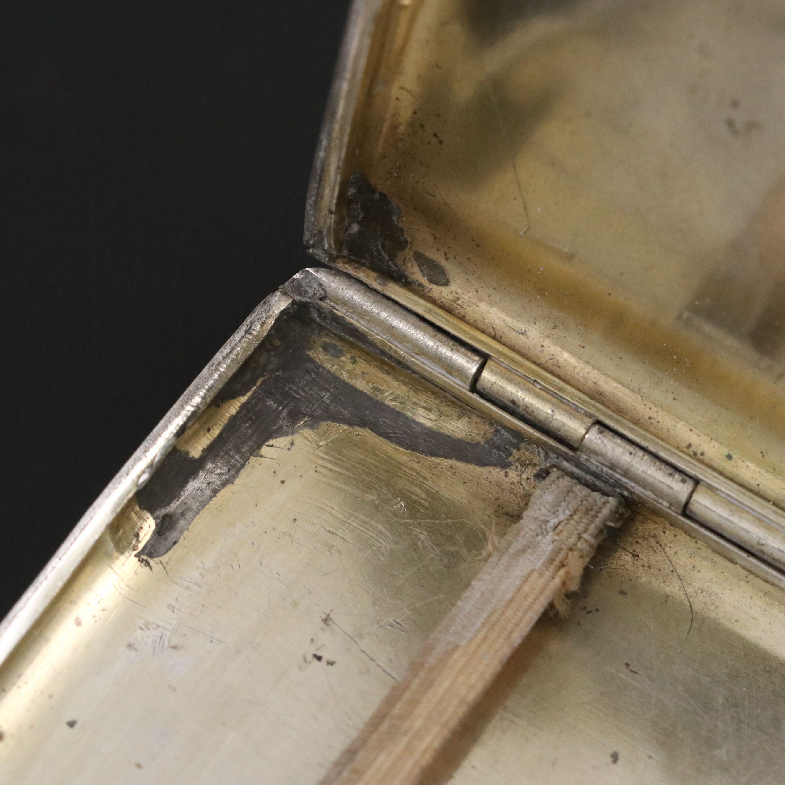 Alexander III Russian 875 Silver Cigarette Case, 1893