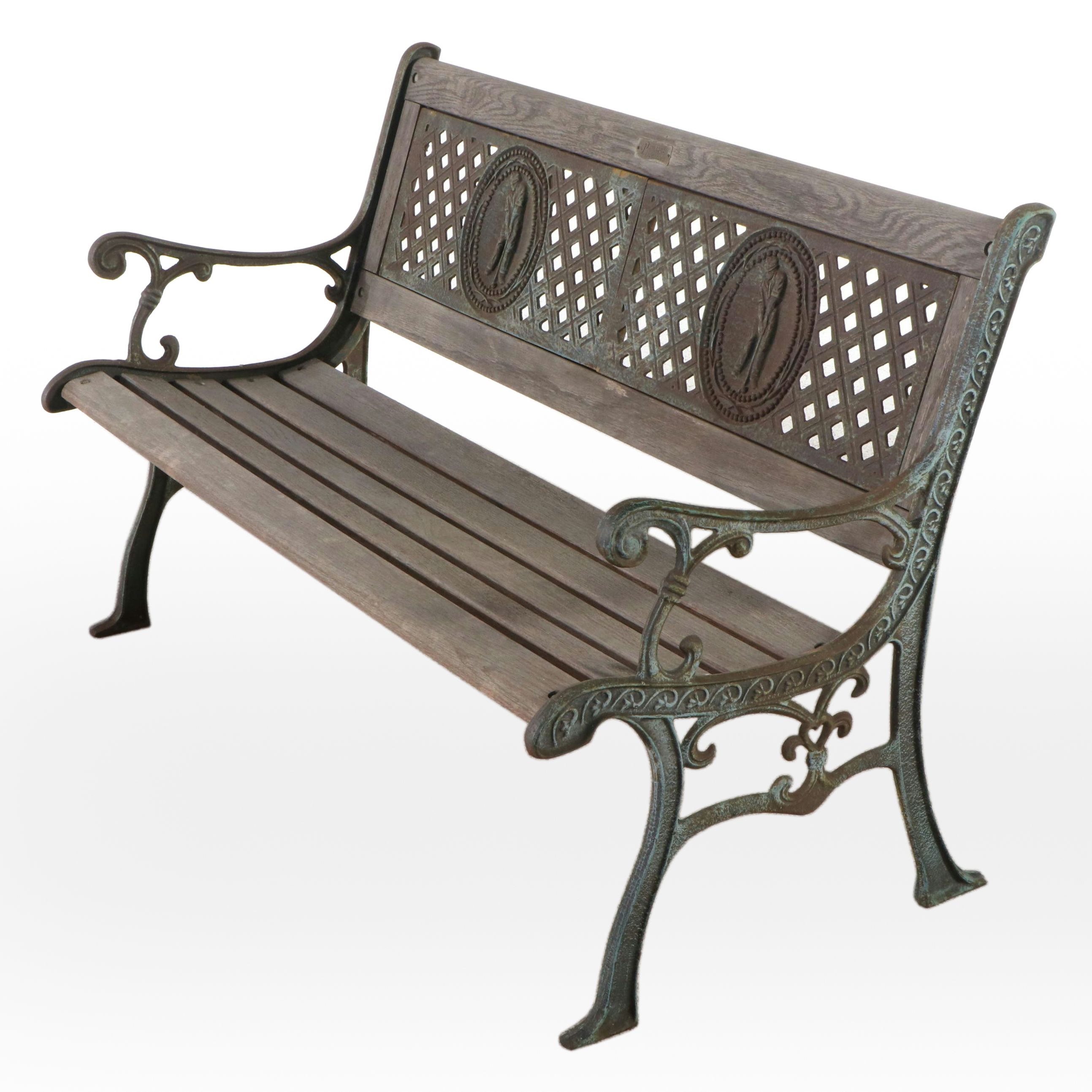 Parkland Heritage Wood and Cast Iron Garden Bench