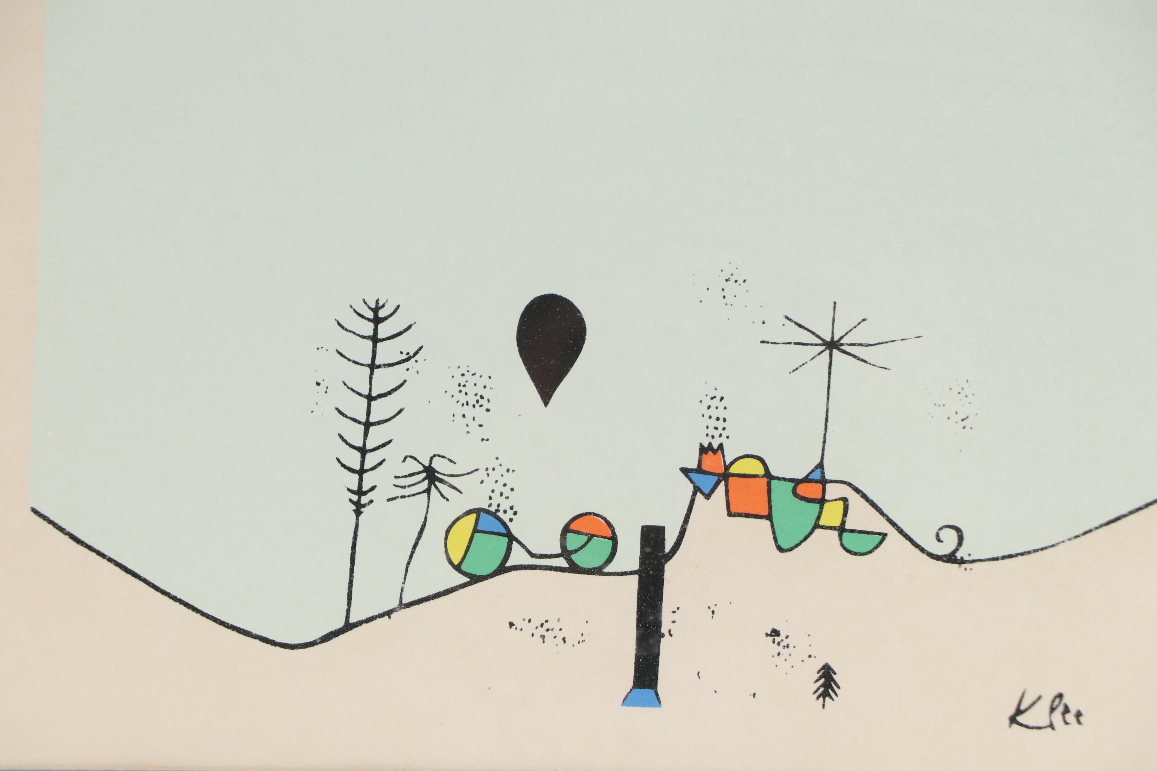 Abstract Halftone Print After Paul Klee "Winterbild"