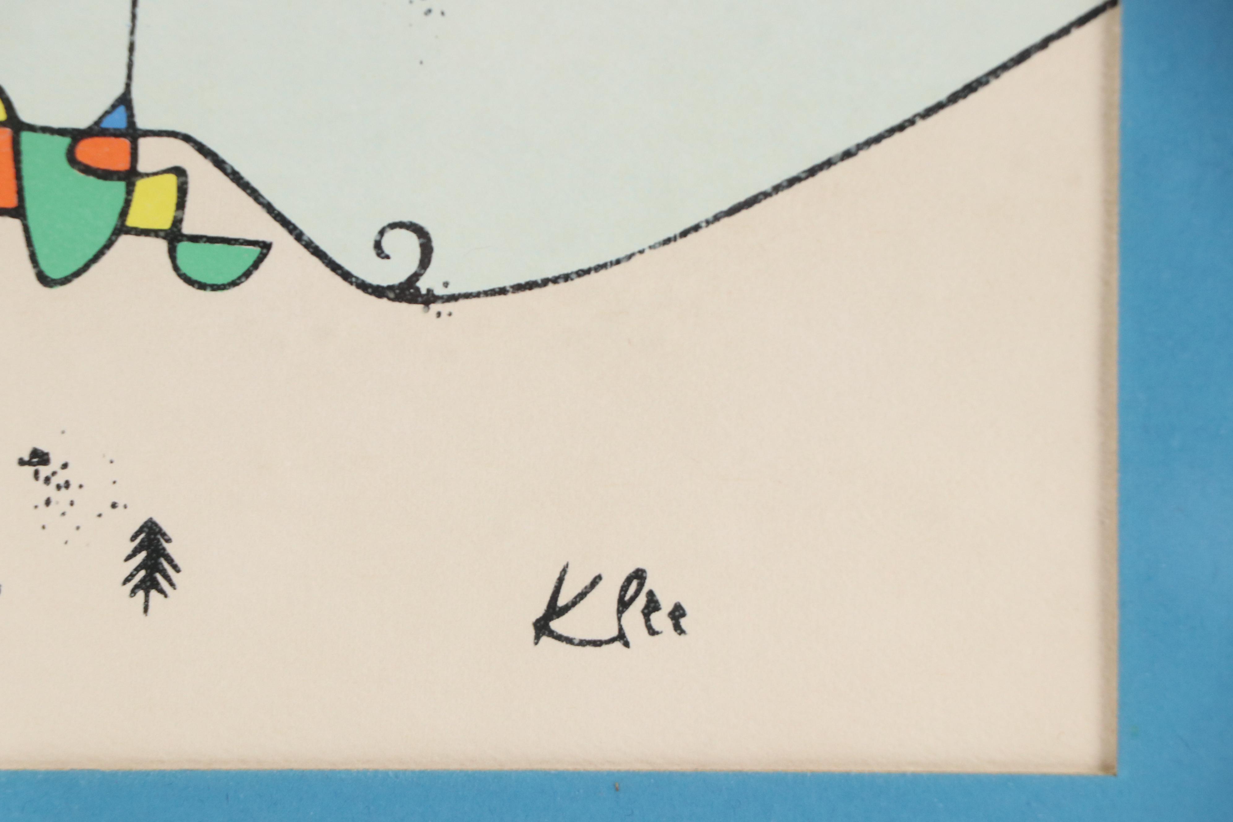 Abstract Halftone Print After Paul Klee "Winterbild"