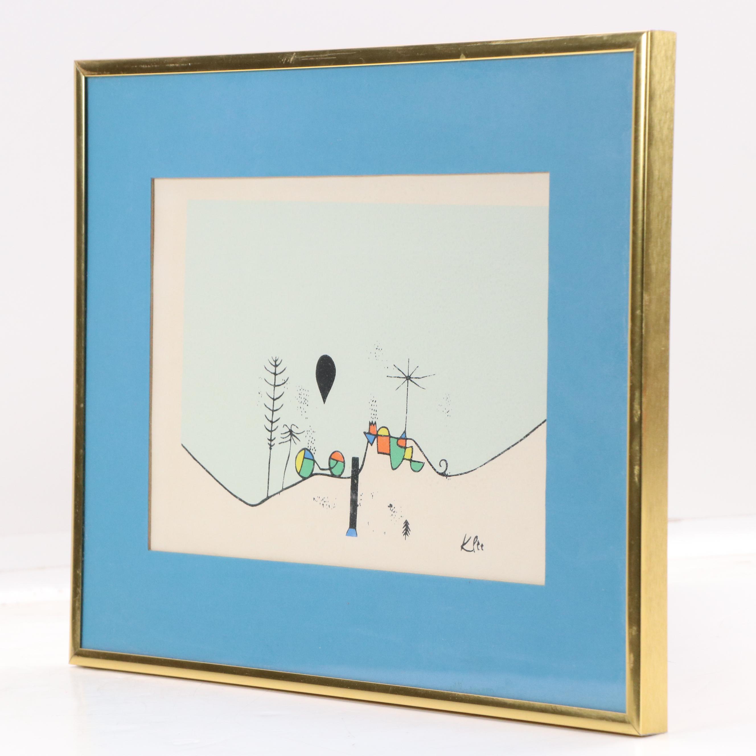 Abstract Halftone Print After Paul Klee "Winterbild"