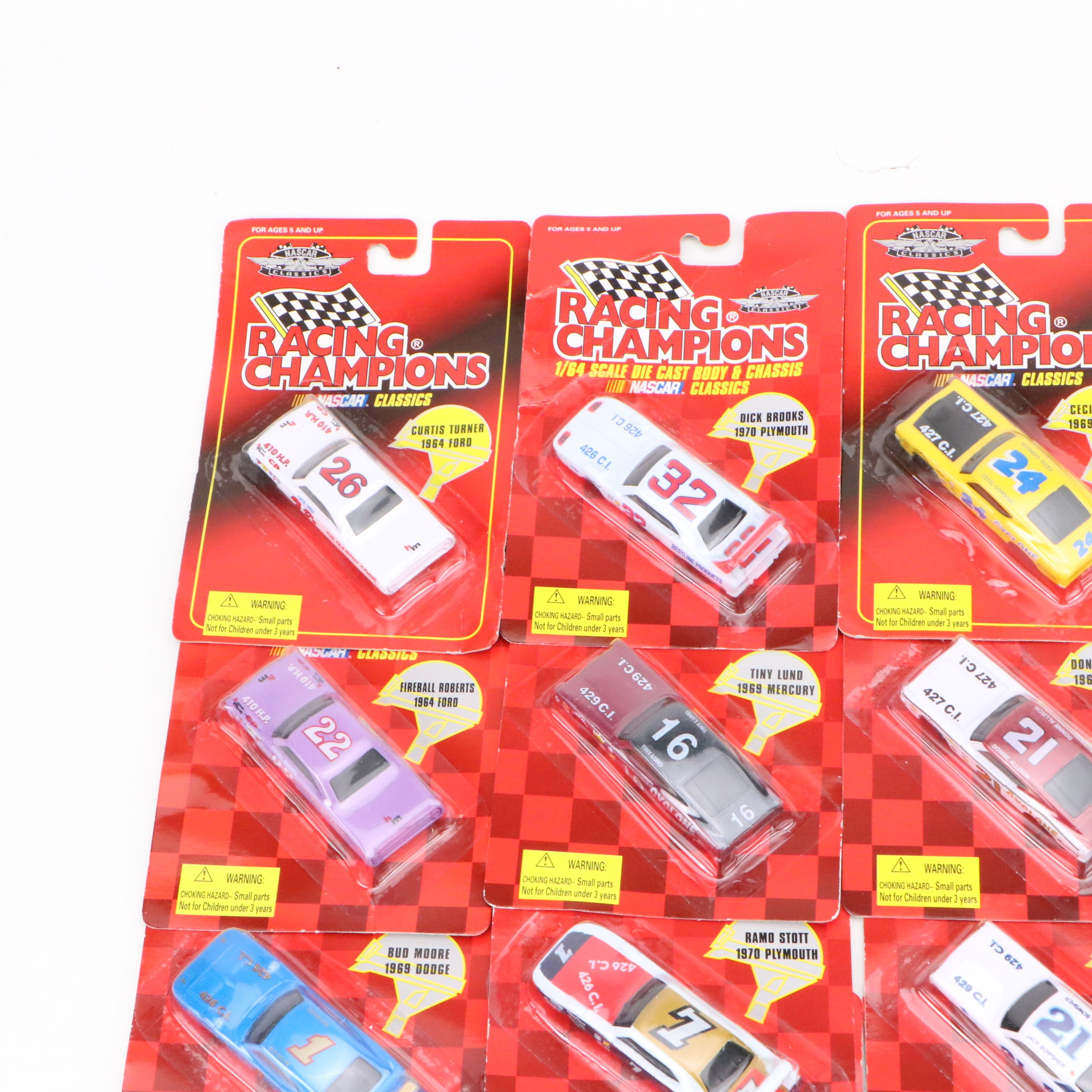 Racing Champions NASCAR Classics Toy Cars Including Curtis Turner and More