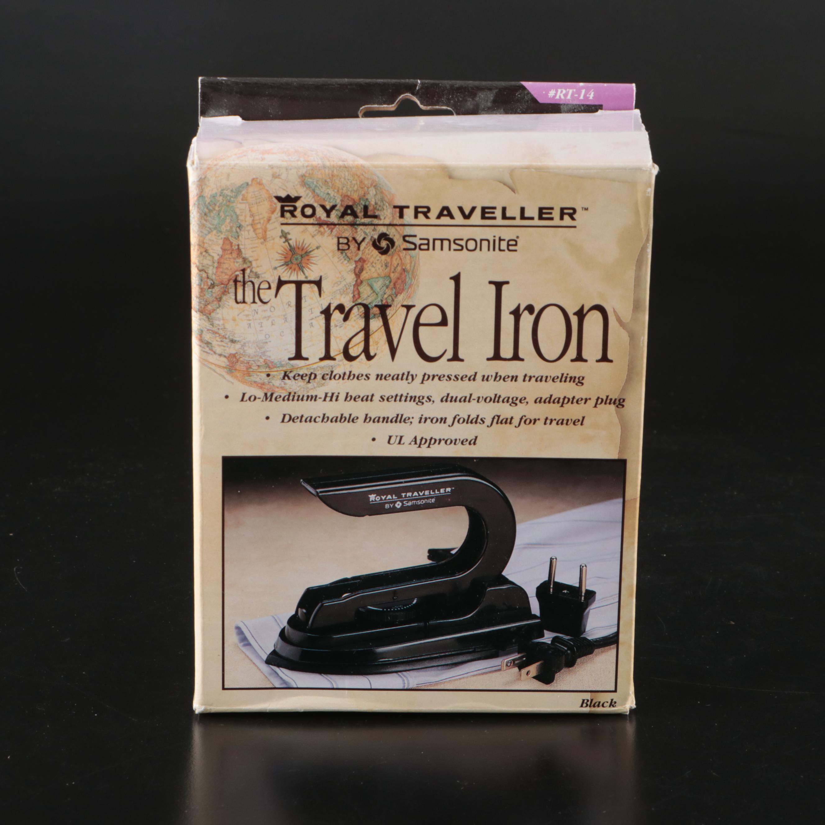 Travel Iron with Cuddledown Fitted Sheet, Flat Sheet and Standard Pillowcase