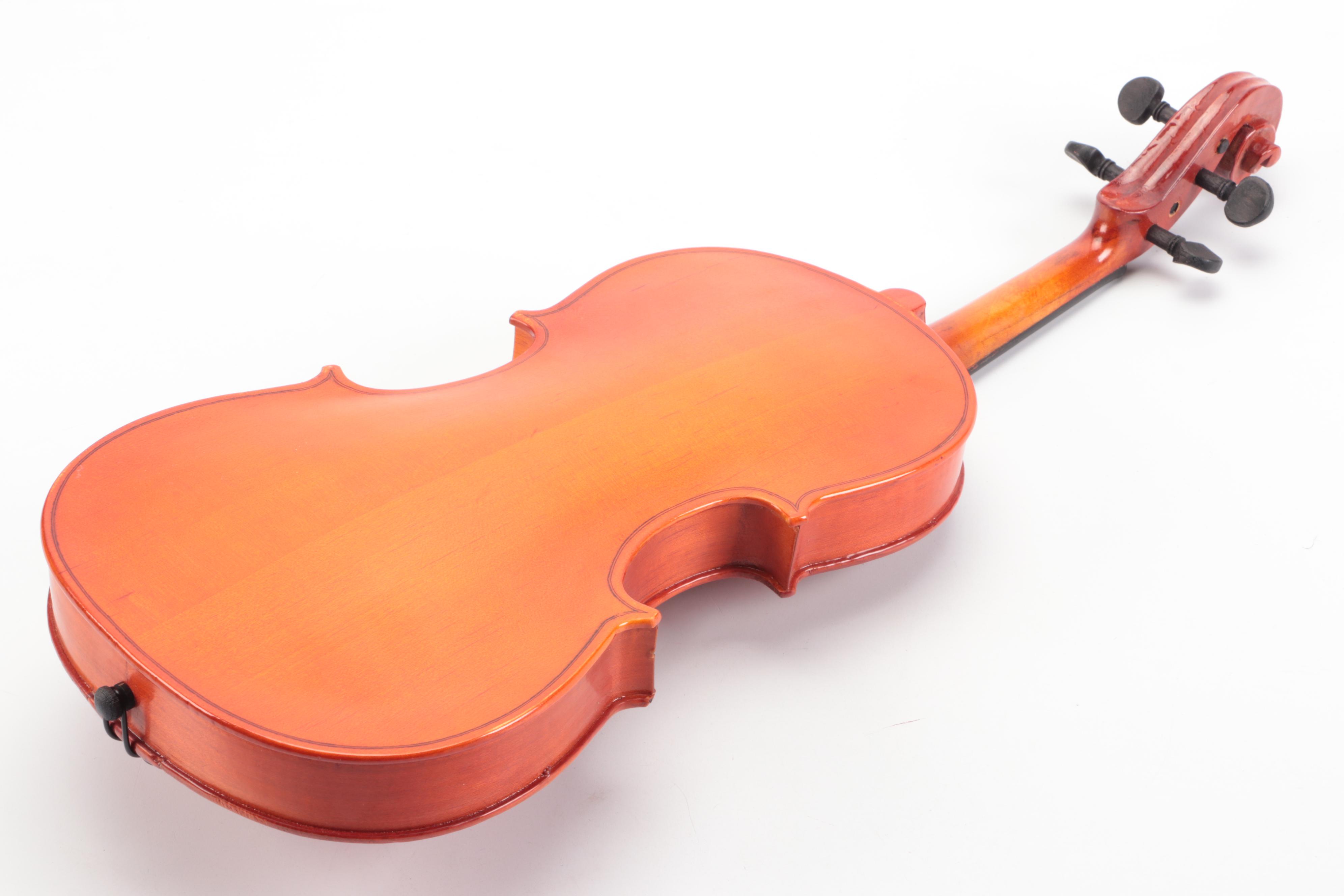 Skylark Full Size Violin with Extra Tailpiece in Case