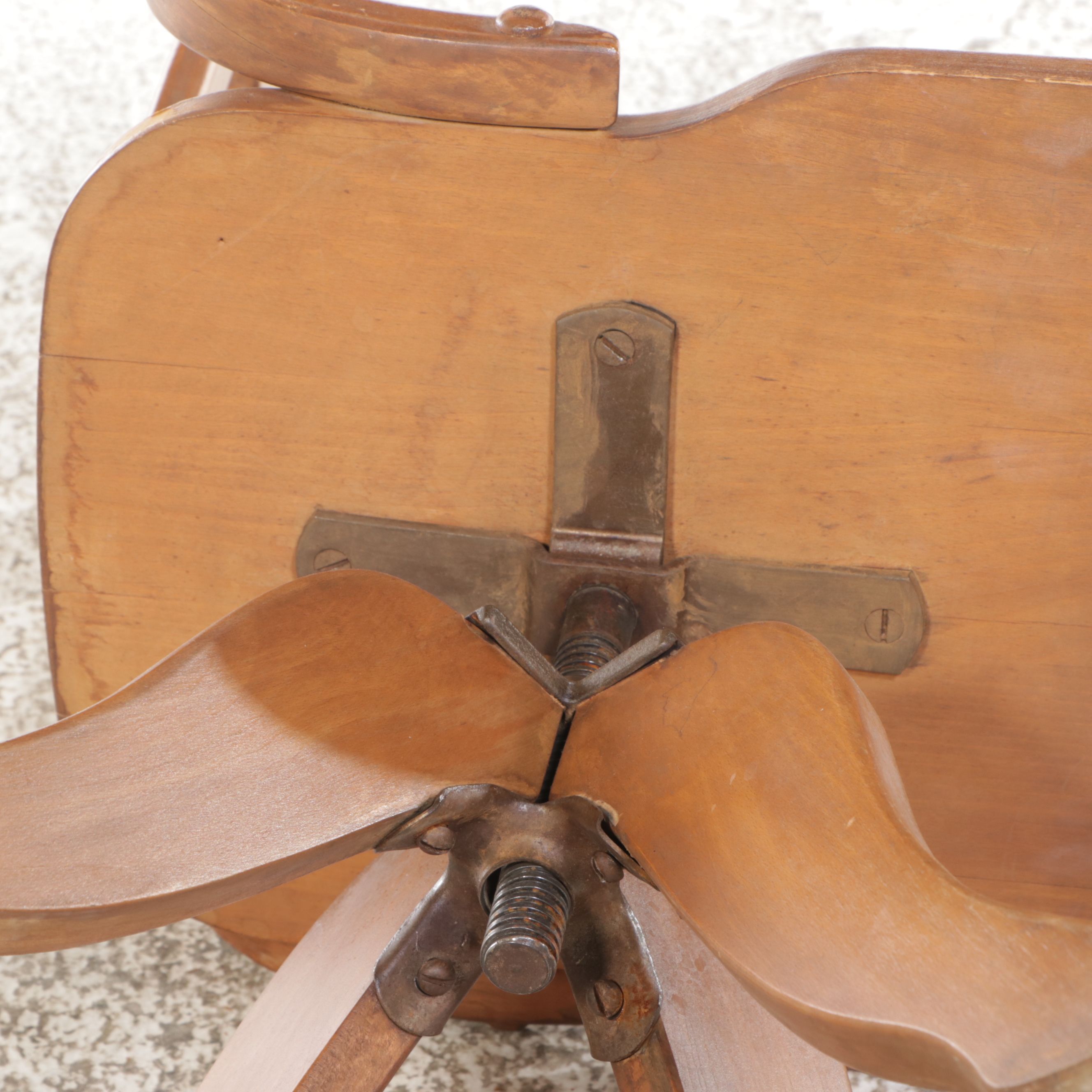 Children's Wooden Roll-Top Desk with Chair