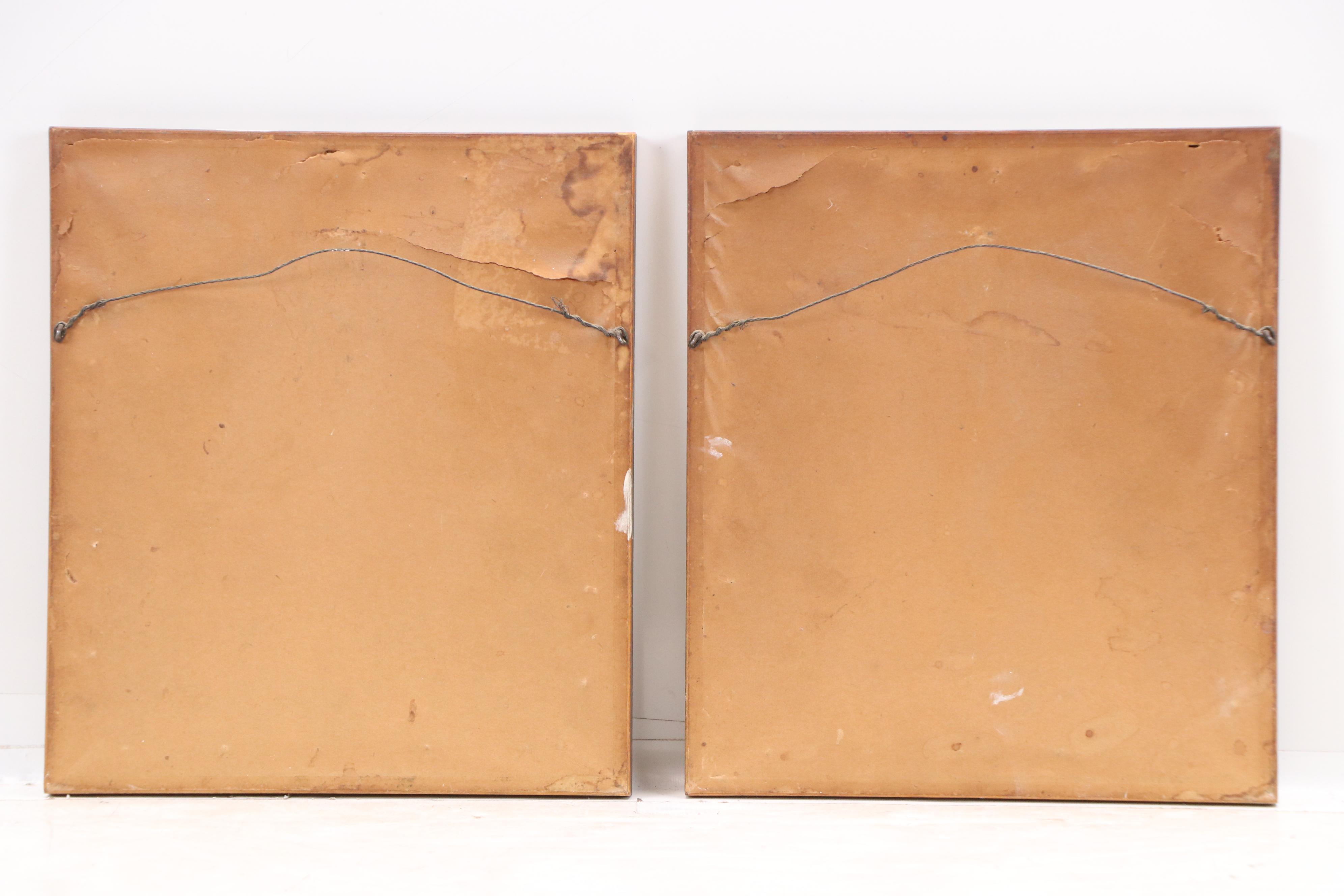 G. G. Sedlmair Hand-Colored Woodcuts of Village Scenes, Mid-20th Century