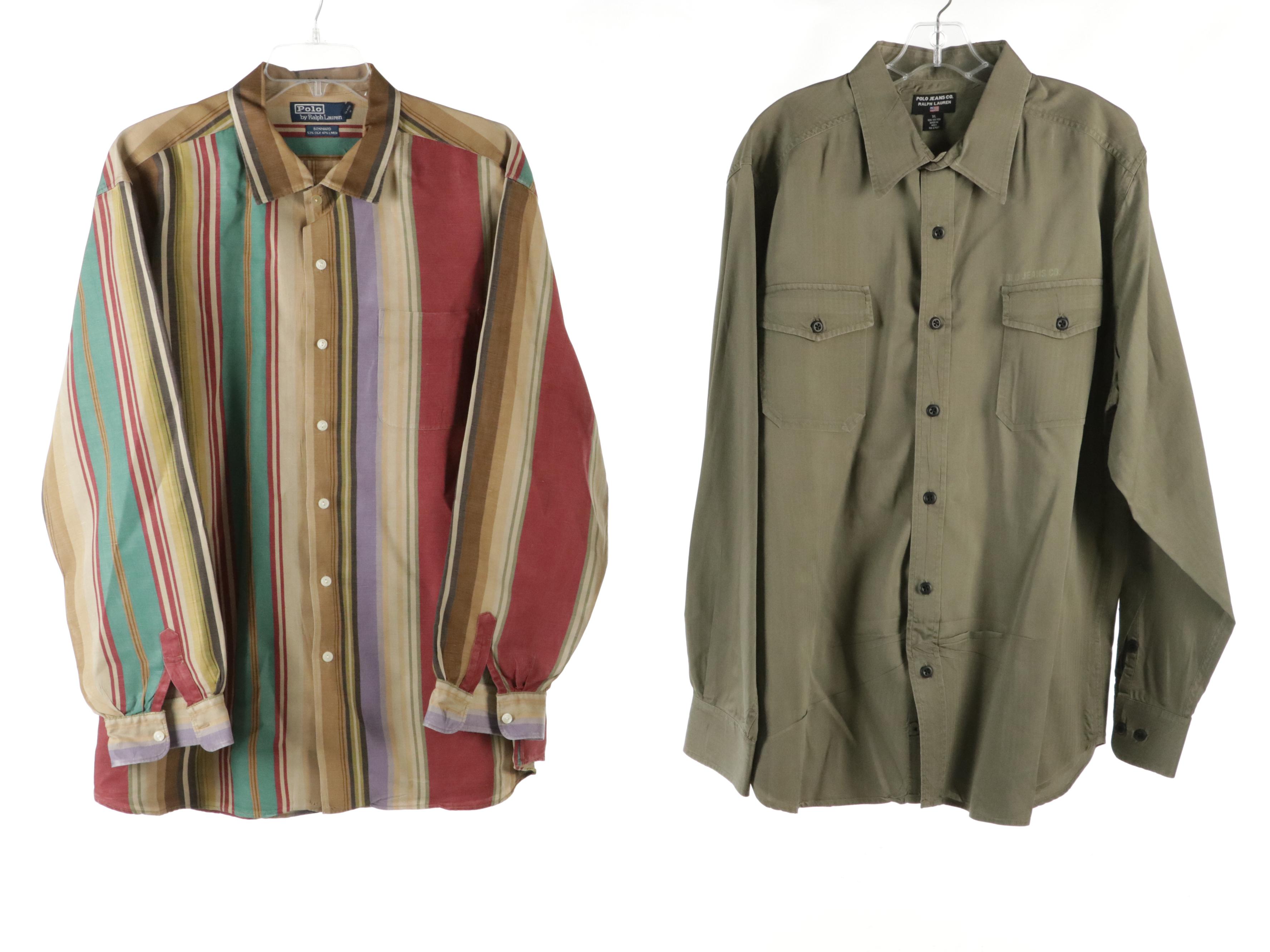 Men's Polo Ralph Lauren Plaid, Striped and Solid Button-Front Shirts