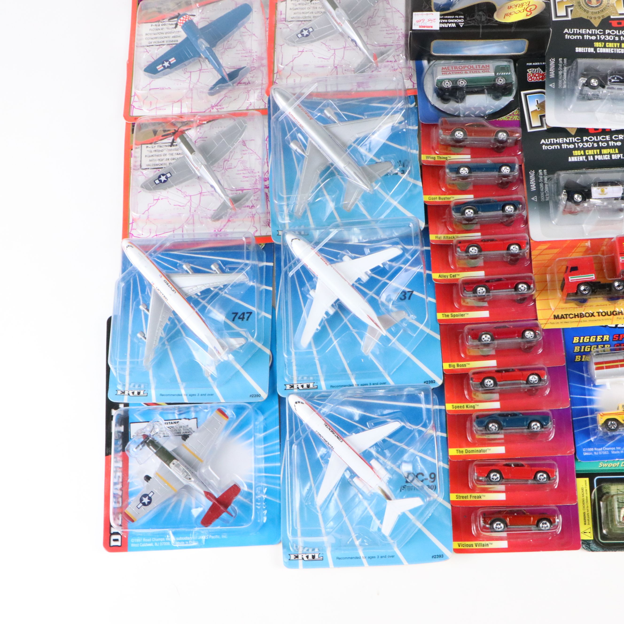 Racing Champions "1957 Chevy Bel Air" with Road Champs, Hot Wheels and More Cars