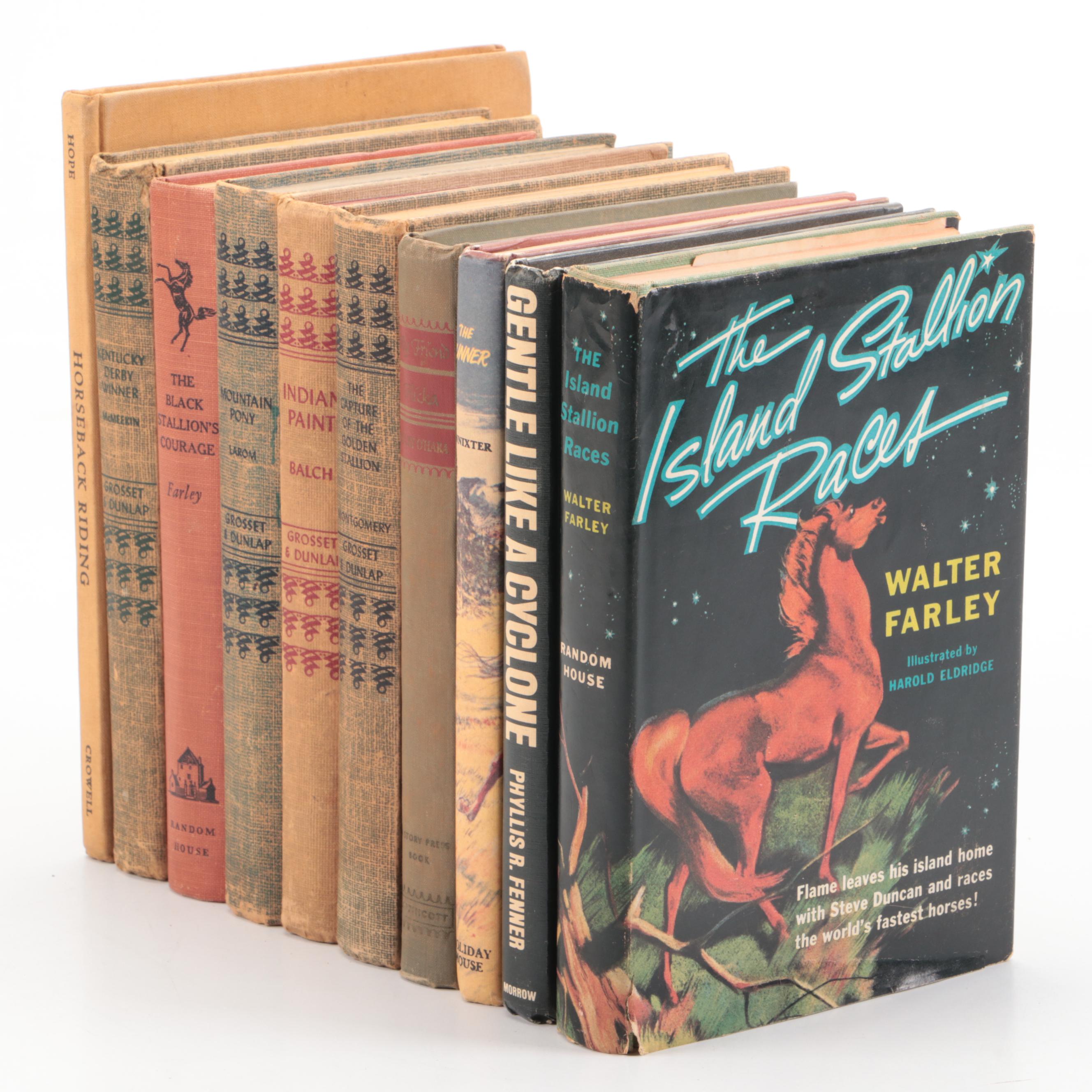 First Edition "The Island Stallion Races" by Walter Farley and More Horse Books