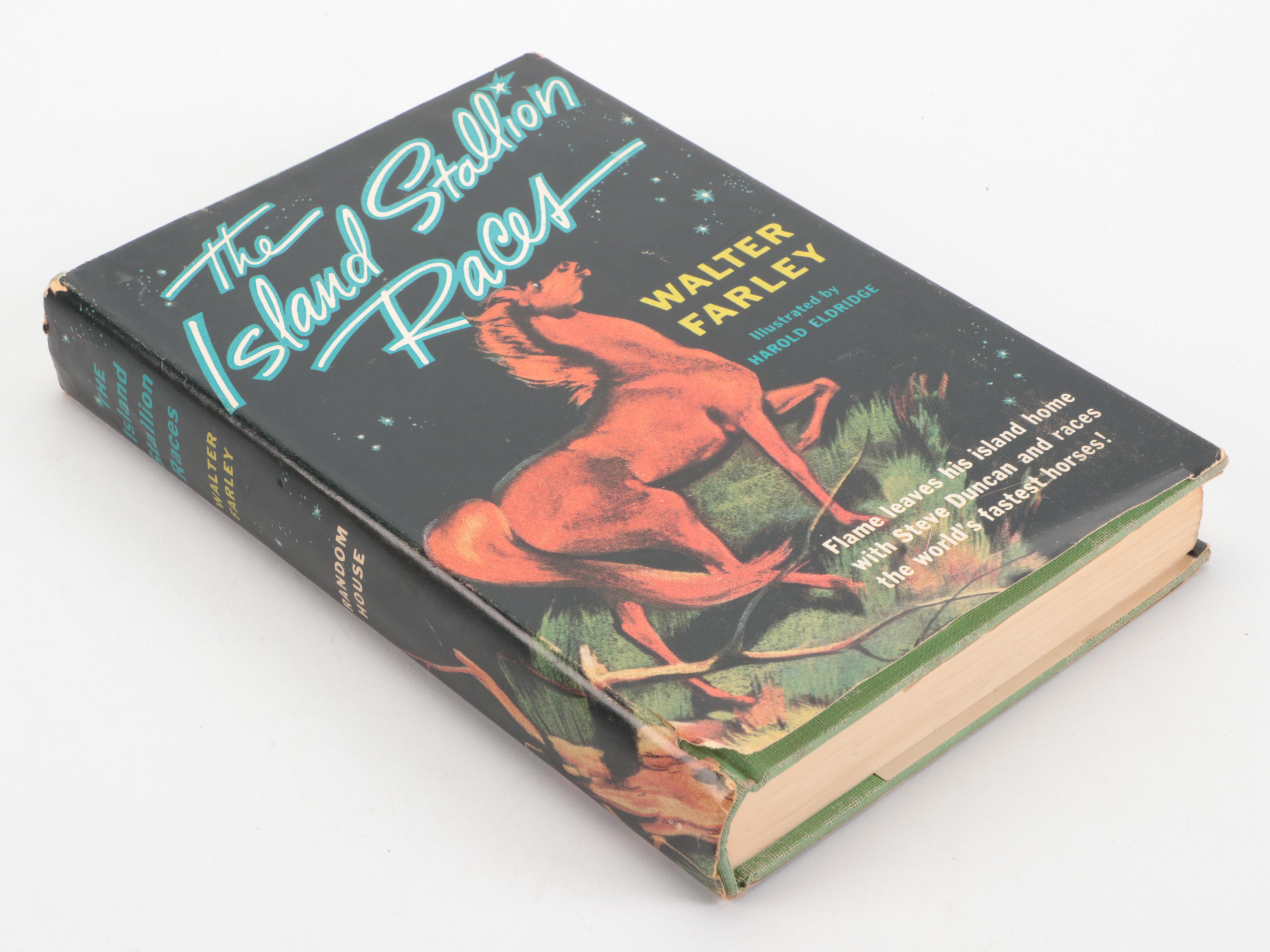 First Edition "The Island Stallion Races" by Walter Farley and More Horse Books
