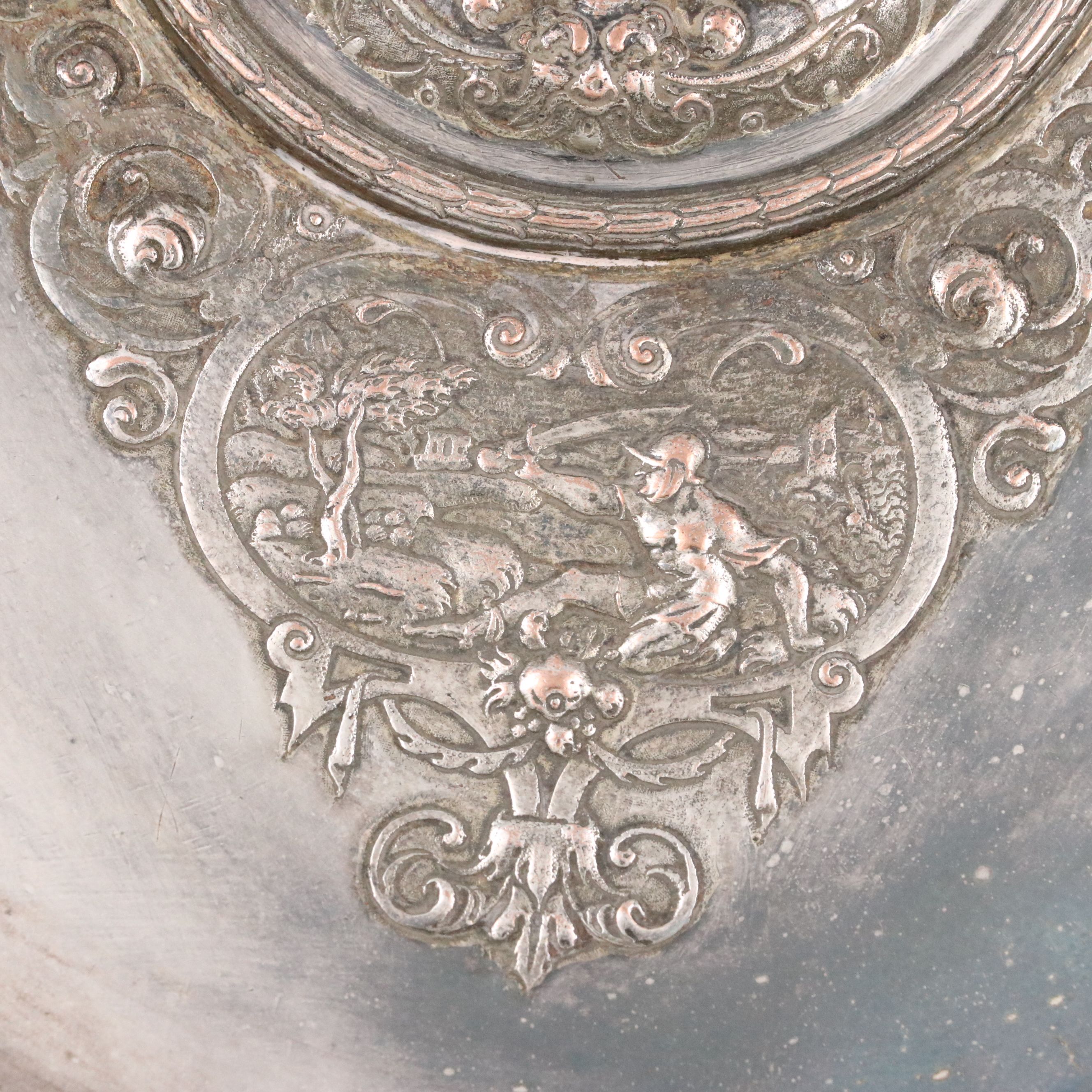 Victorian Elkington & Co. Department of Science and Art Repoussé Tray