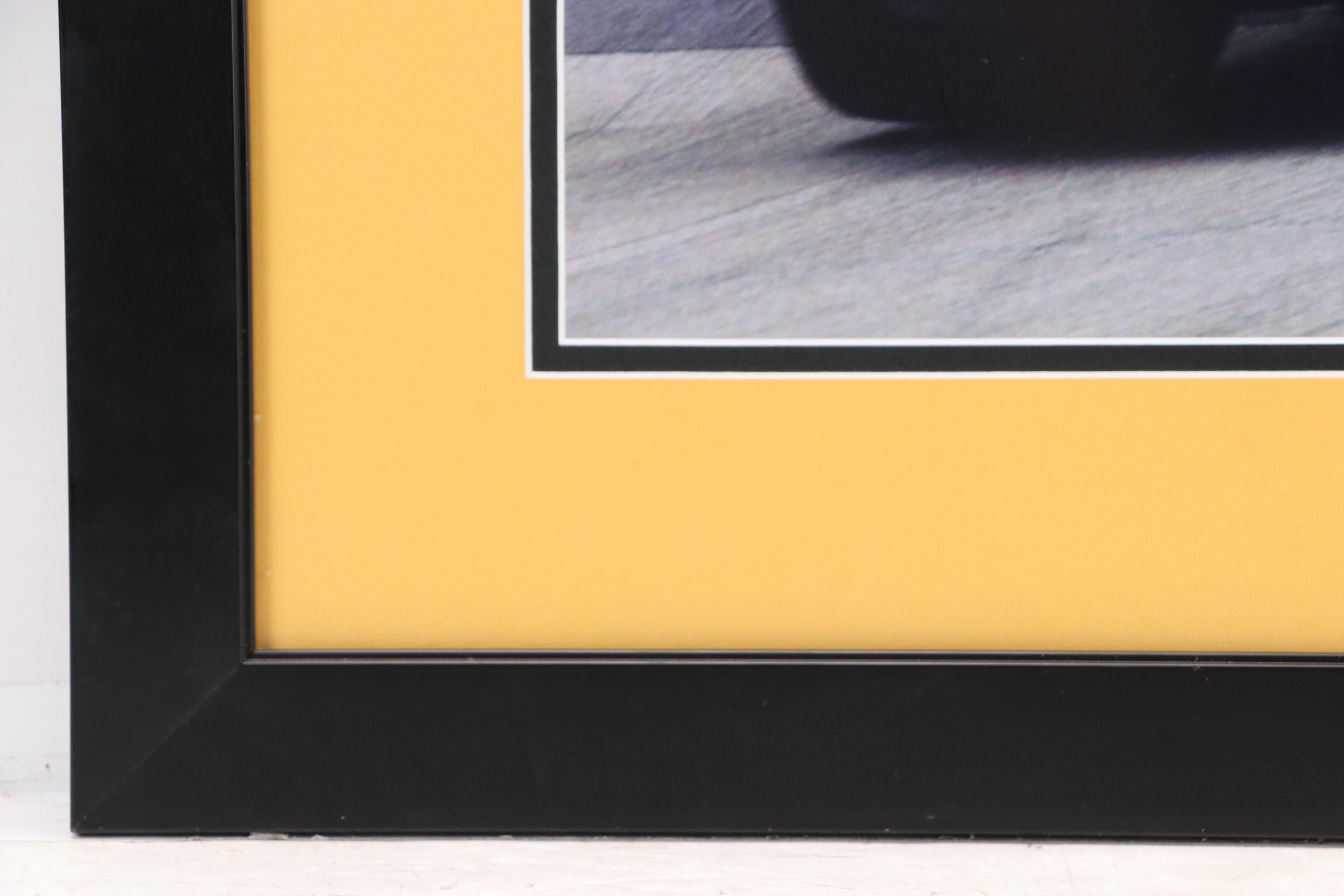 Yellow Corvette Photomechanical Print