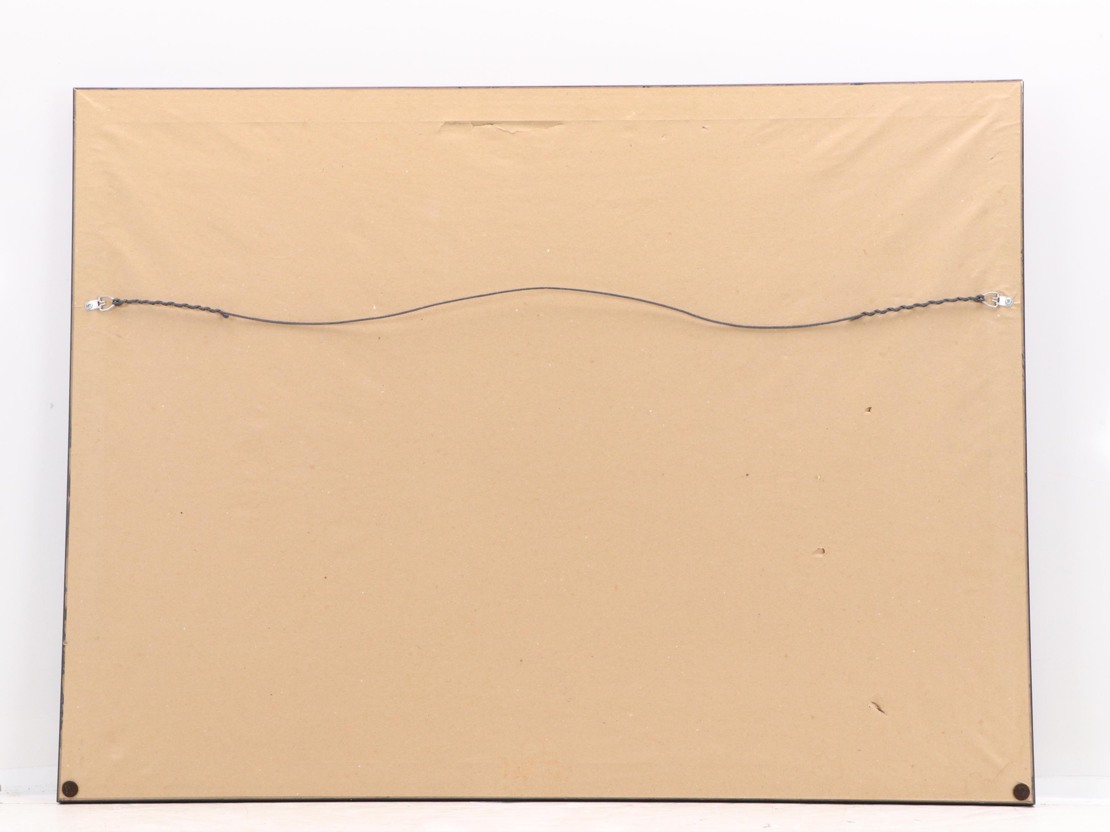 Yellow Corvette Photomechanical Print