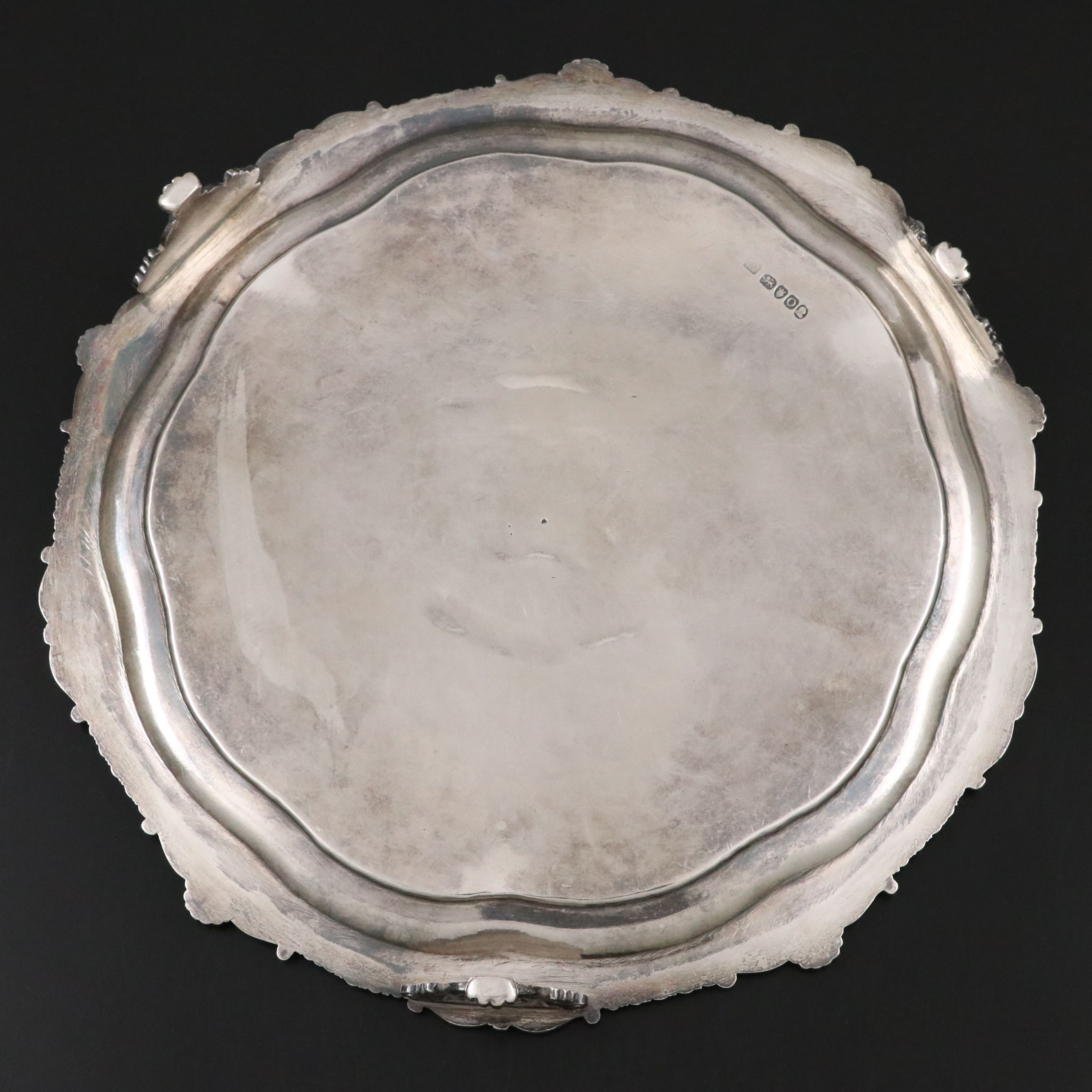 George III Sterling Silver Heraldic Salver, 1809