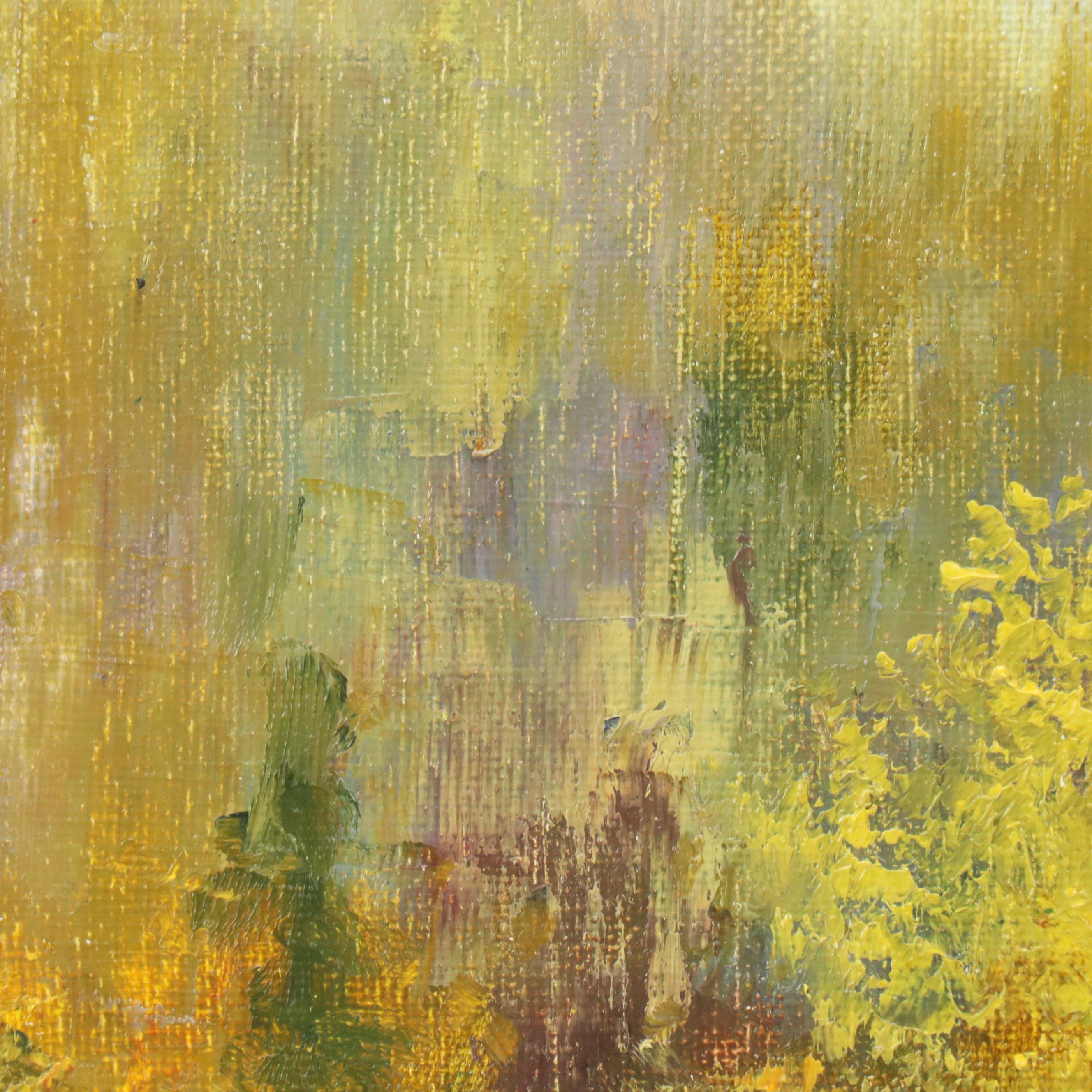 Garncarek Aleksander Landscape Oil Painting "Jesienny staw," 2019